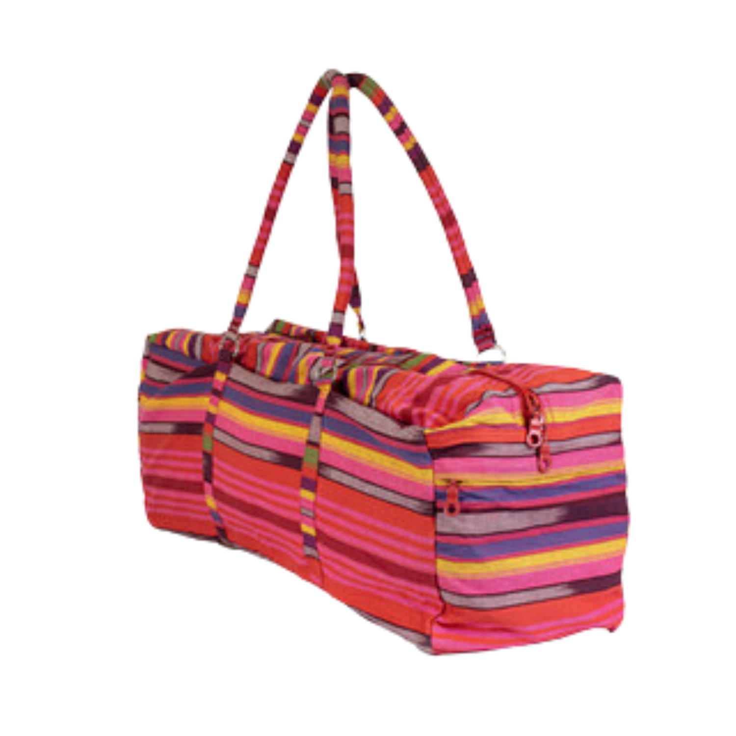 Fitness Mad Deluxe Yoga Kit Bag Lightweight Carry Bag - Pink & Blue