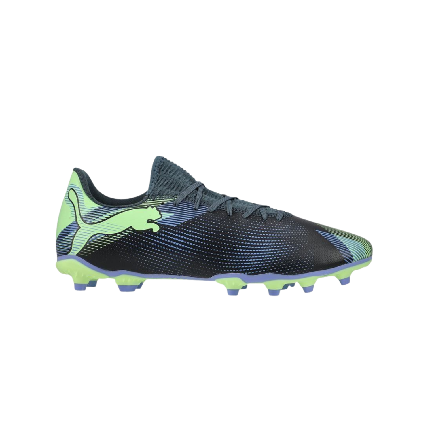 Puma Future 7 Play FG/AG Football Boots Unisex - Gray Skies/Elektro Purple/Fizzy Apple/Puma White