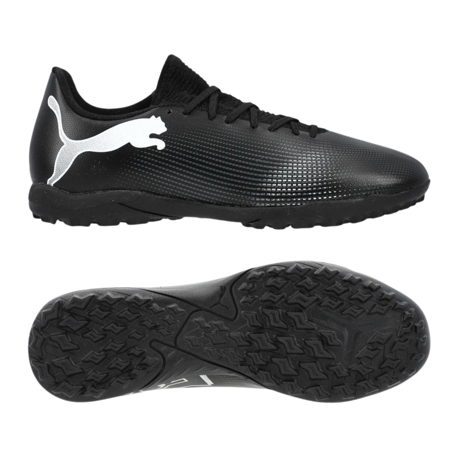 Puma Future 7 Play TT Football Shoe Unisex - Puma Black/White 107726