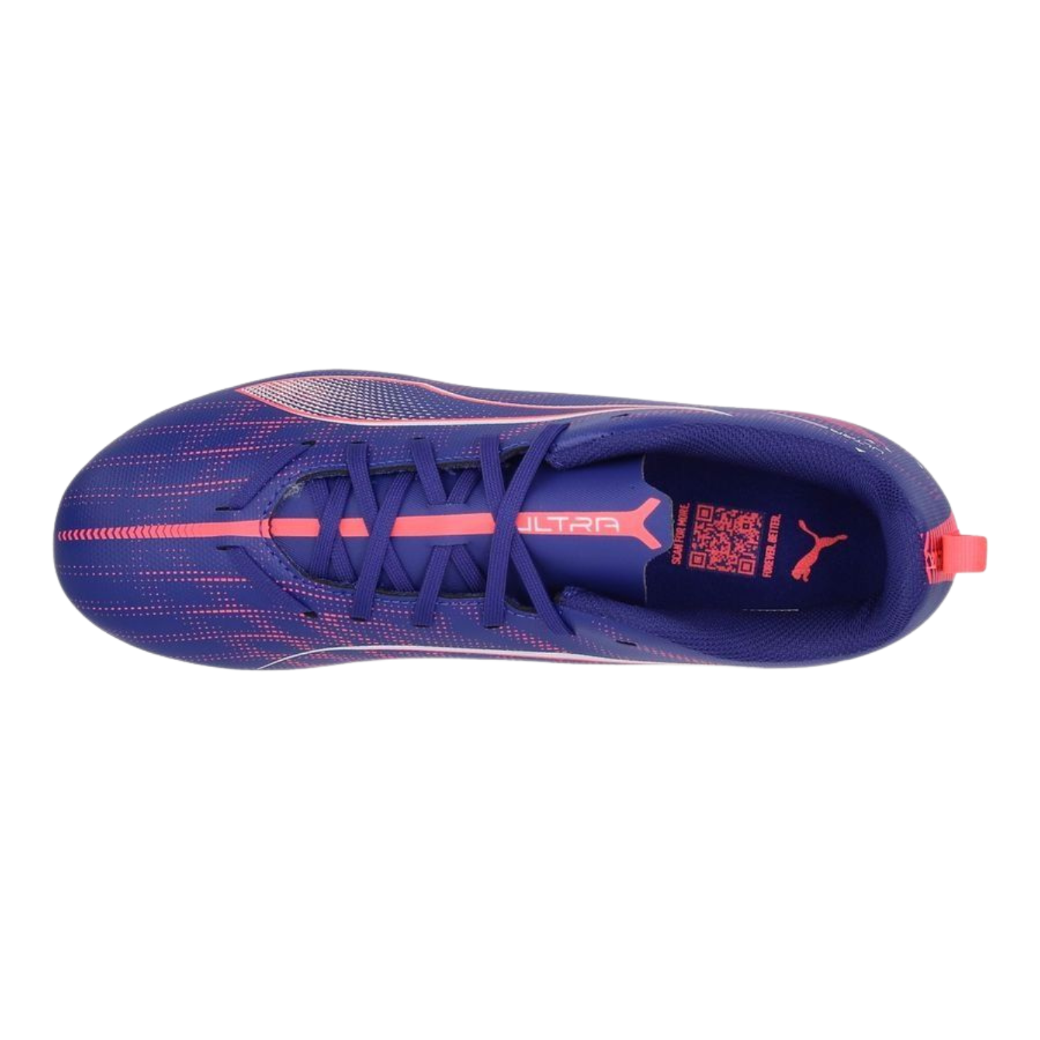 Puma Ultra 5 Play FG/AG Football Boots Junior - Lapis Lazuli/ Puma White/ Sunset Glow 107695