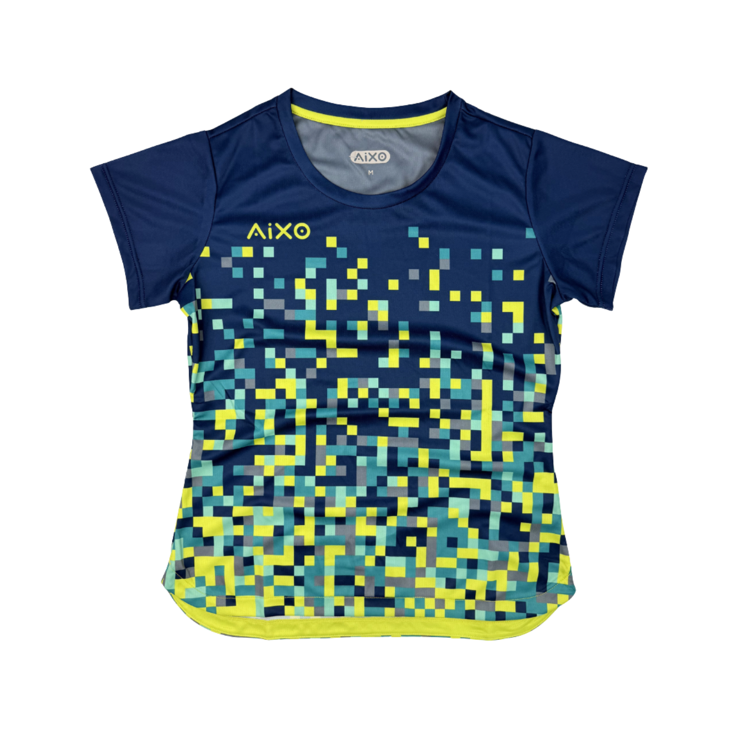 AIXO Pixel Womens T-Shirt - Navy