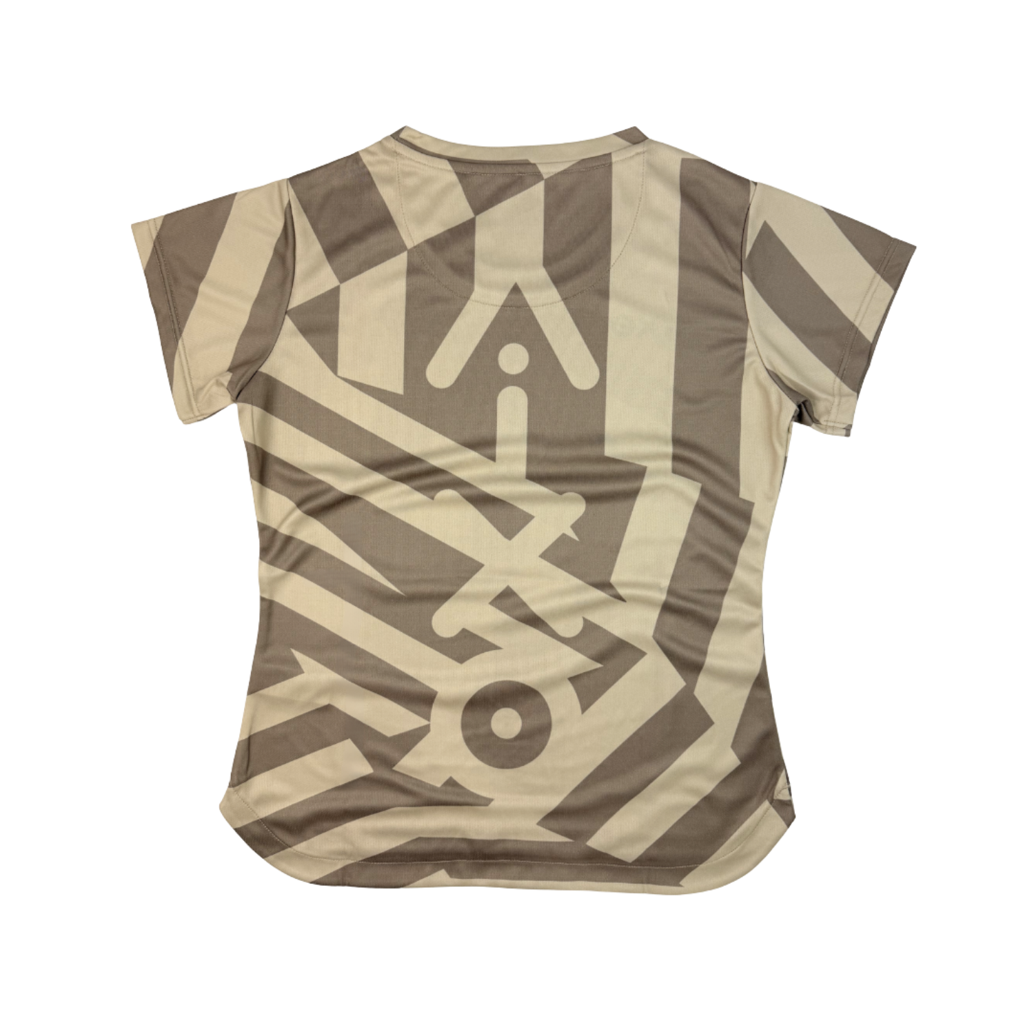 AIXO Chaos Camo Womens T-Shirt - Stone
