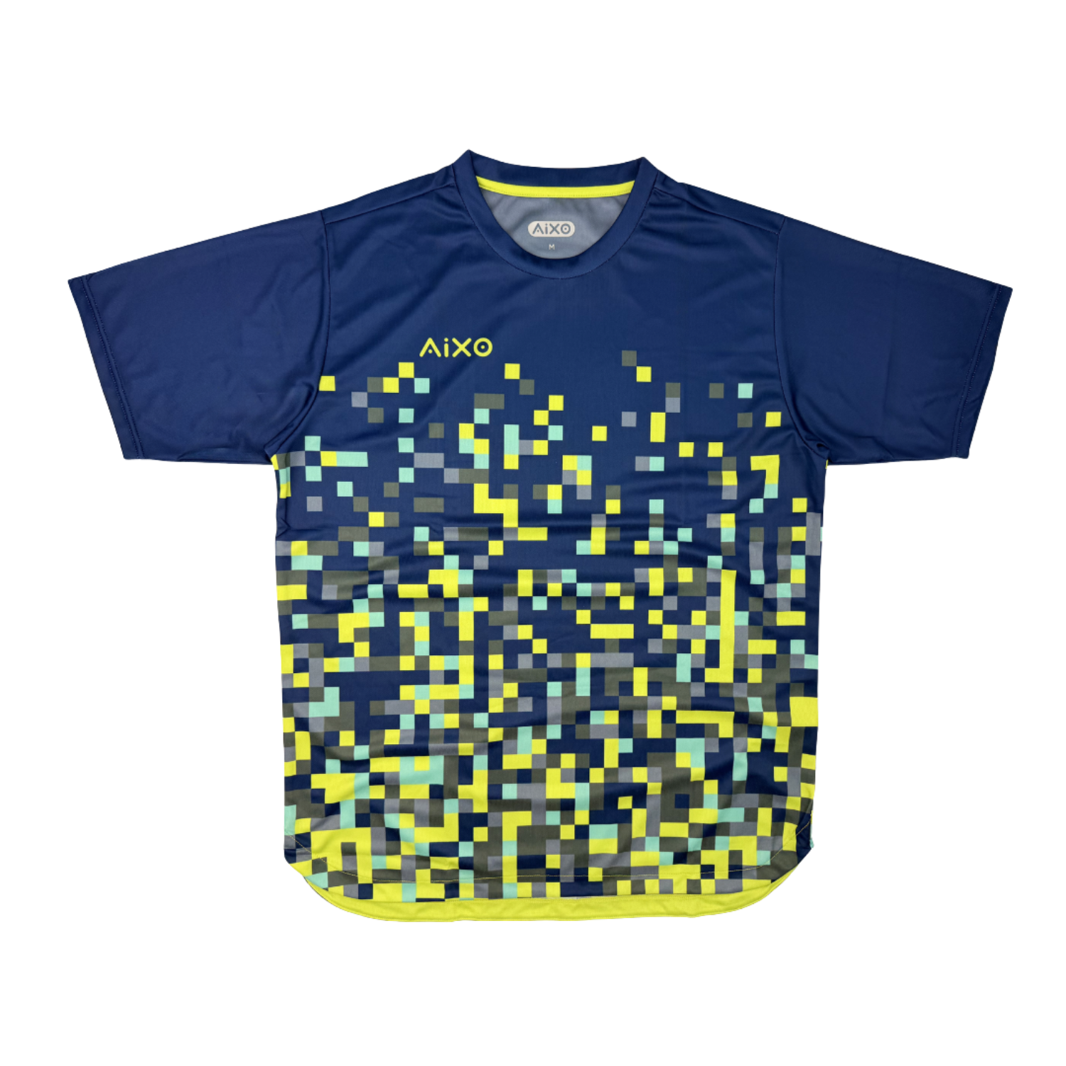 AIXO Pixel Mens T-Shirt - Navy