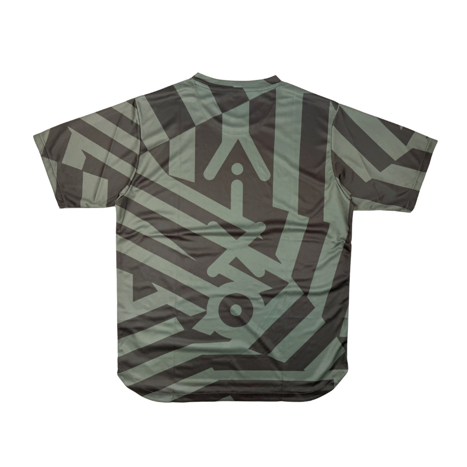 AIXO Chaos Camo Mens T-Shirt  - Khaki
