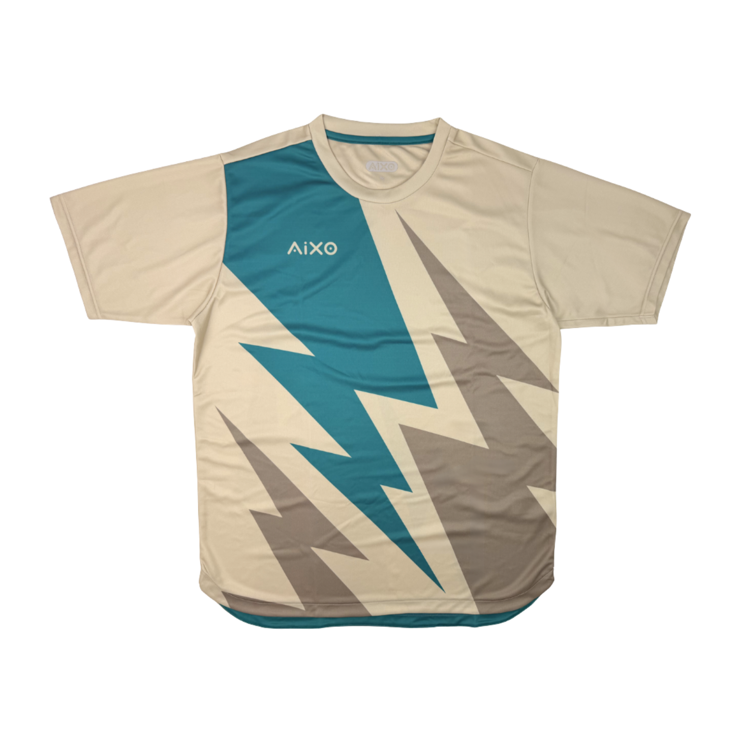 AIXO Bolt  Mens T-Shirt  - Stone