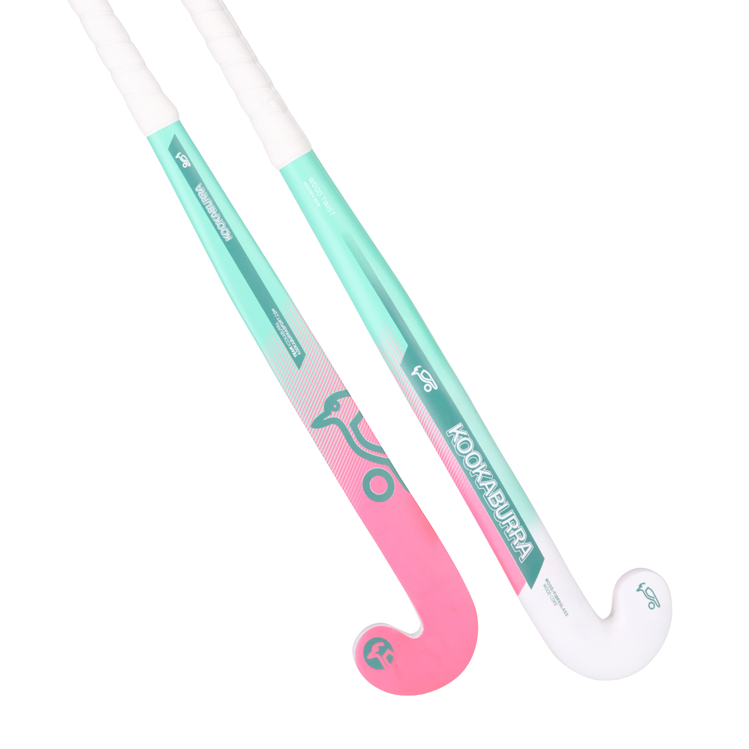 Kookaburra Twist Hockey Stick 6A2549 - Mint/Pink