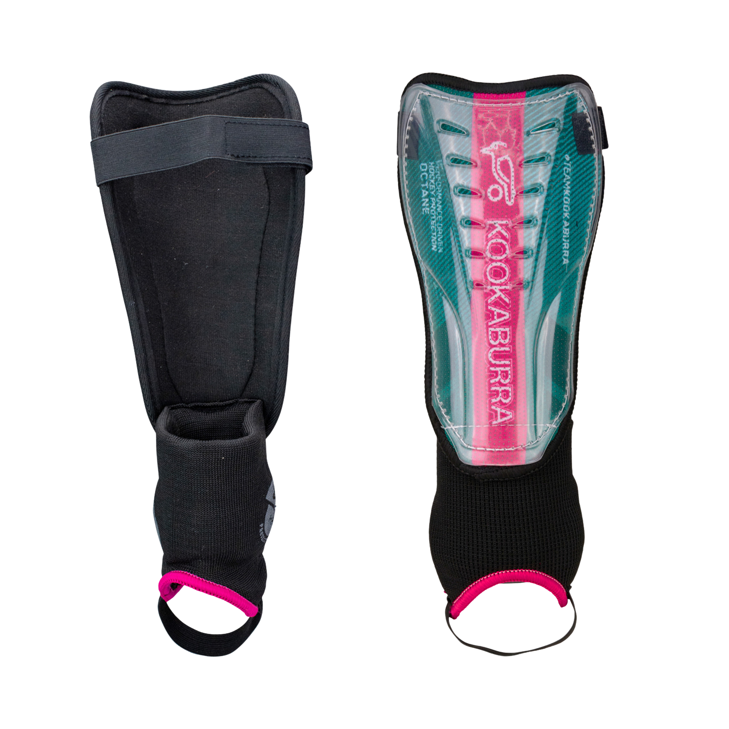 Kookaburra Octane Shinguards - Marine/Pink