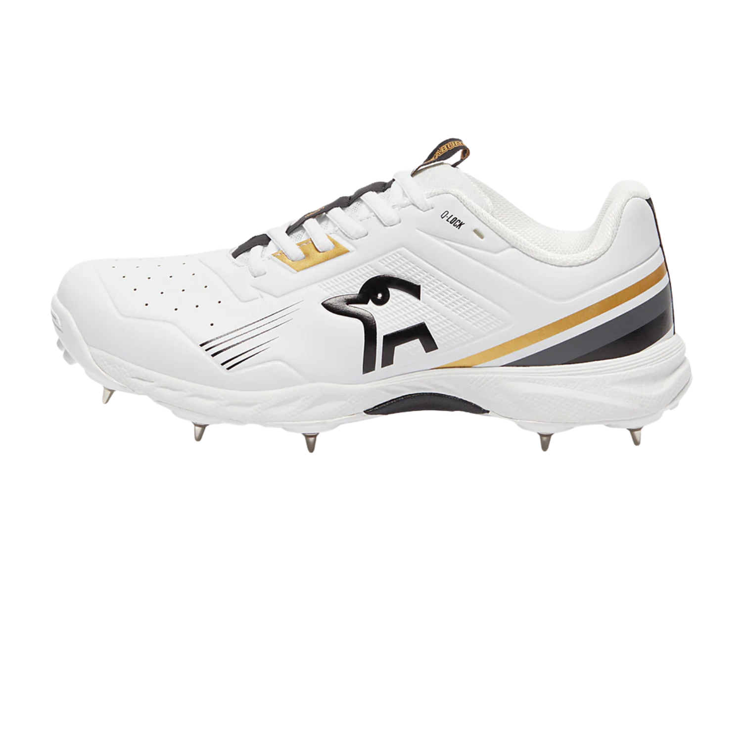 Kookaburra KC 3.0 Cricket Spikes - White/Gold