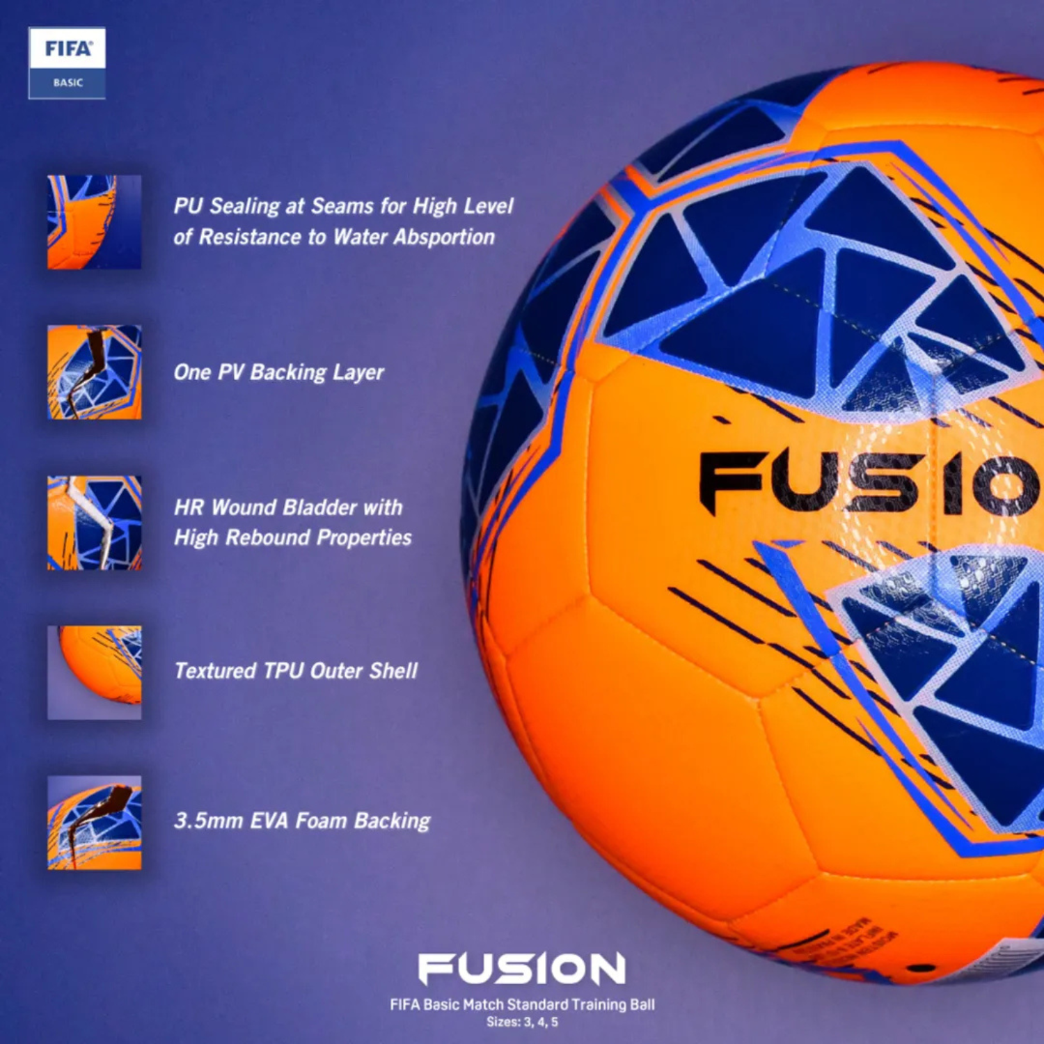 Precision Fusion Fifa Basic Training Ball