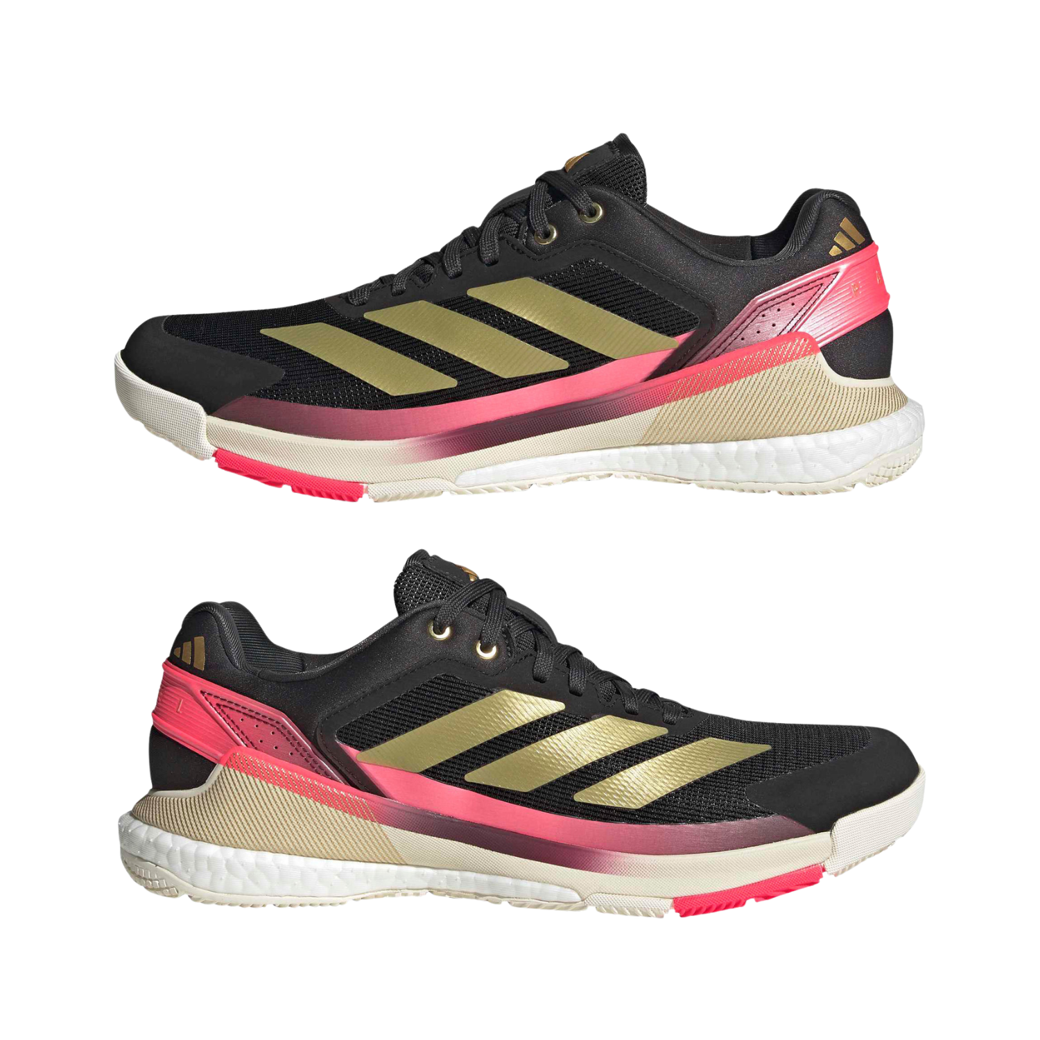 Adidas Crazyquick Boost Padel Shoe Men - Black/Gold/Pink