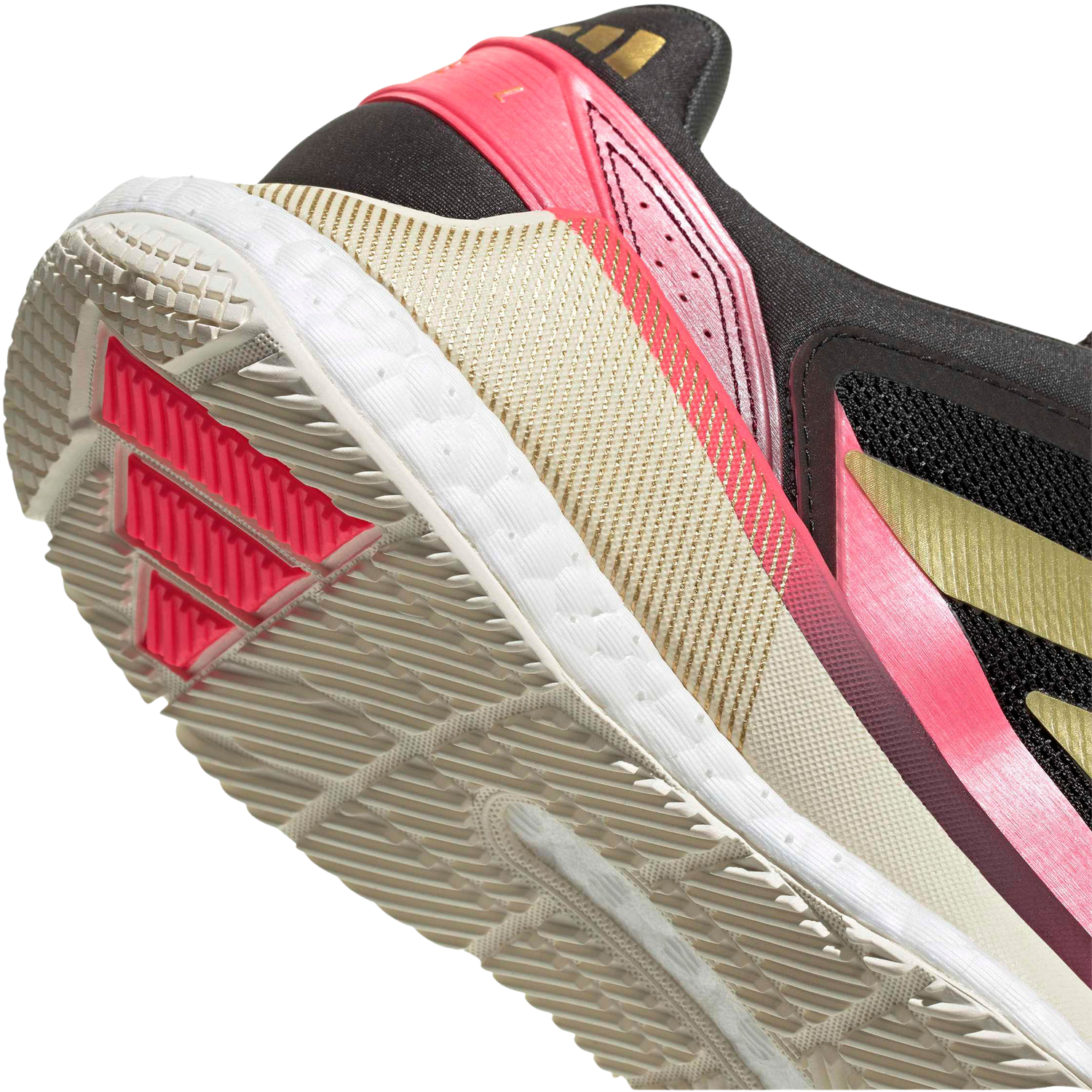 Adidas Crazyquick Boost Padel Shoe Men - Black/Gold/Pink