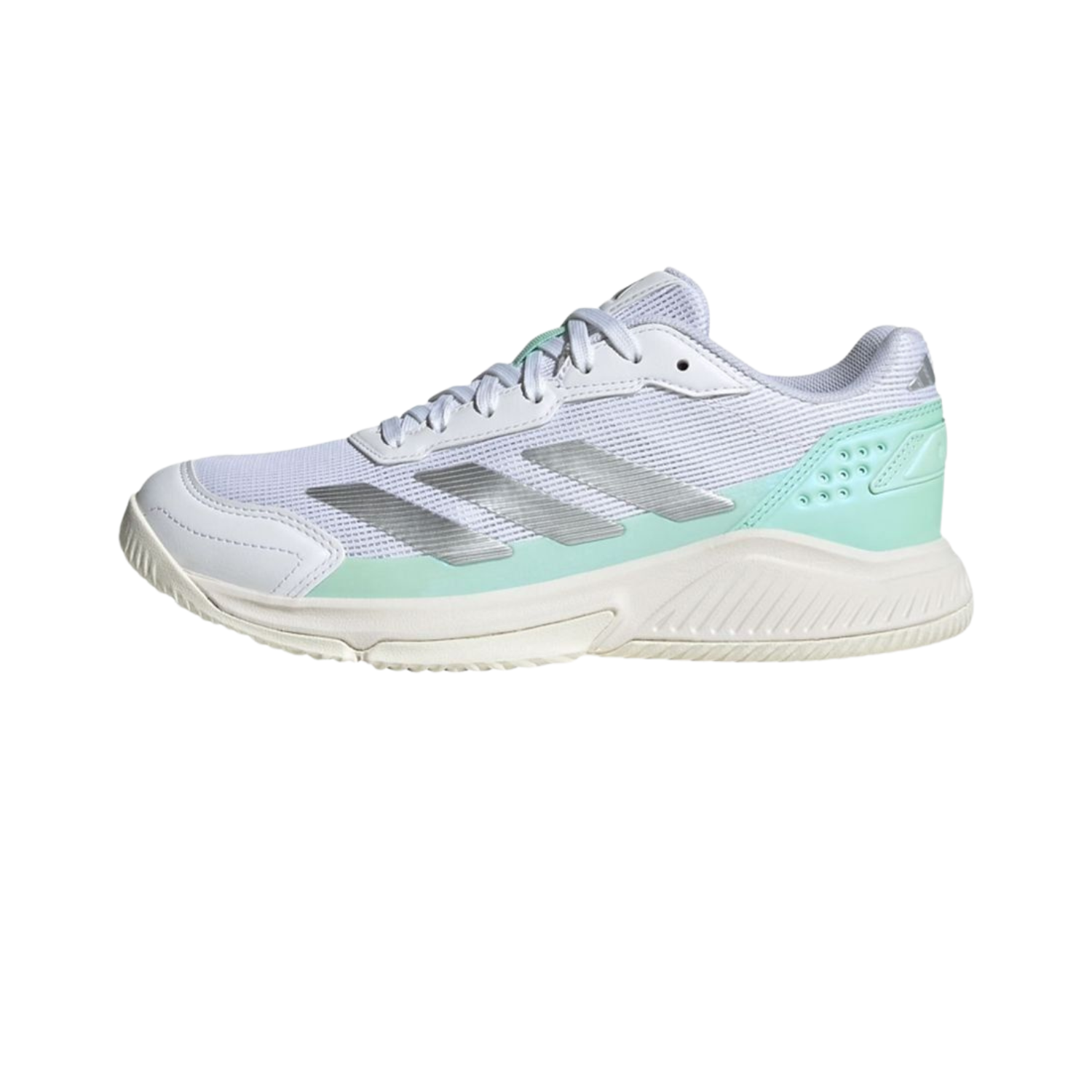 Adidas Courtquick Padel Shoe Women - White/Silver/Mint