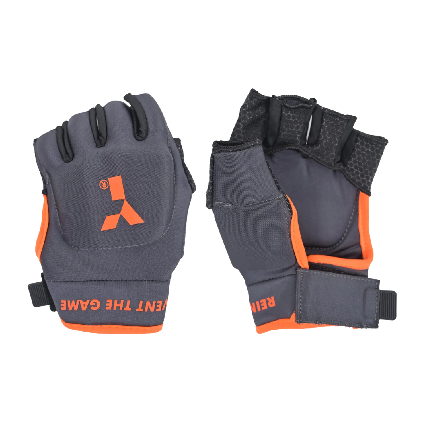 Y1 MK PRO Shell Hockey Glove Short 2026/27 Unisex - Grey/Orange