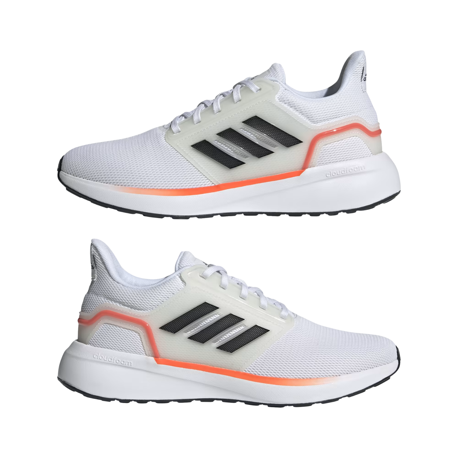 Adidas EQ19 Running Shoes - Cloud White/Carbon/Solar Red