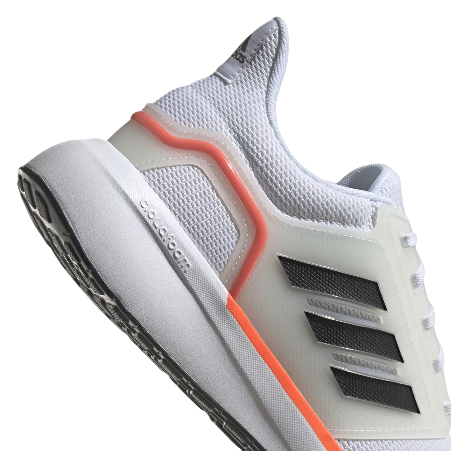 Adidas EQ19 Running Shoes - Cloud White/Carbon/Solar Red