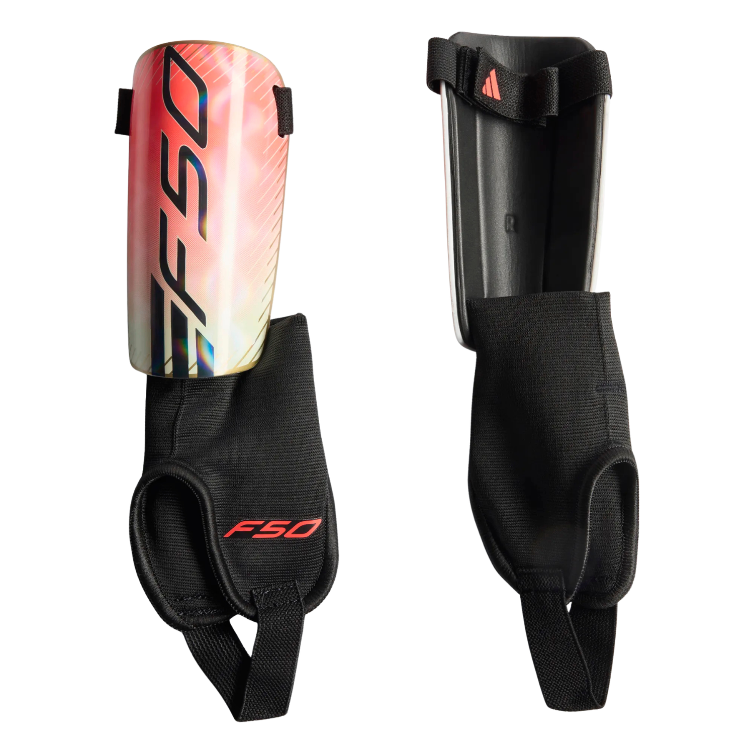 Adidas F50 Match Football Shin Guards Junior - Pink/Ivory/Gold