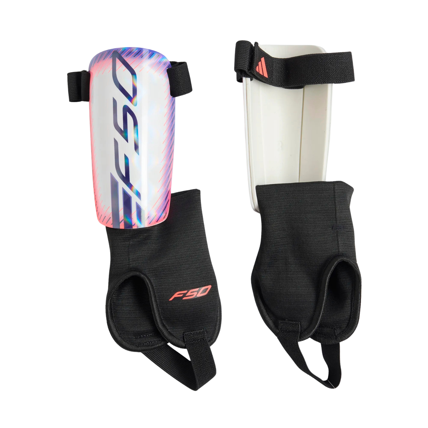 Adidas F50 Match Shin Guards Unisex - White/Pink/Purple