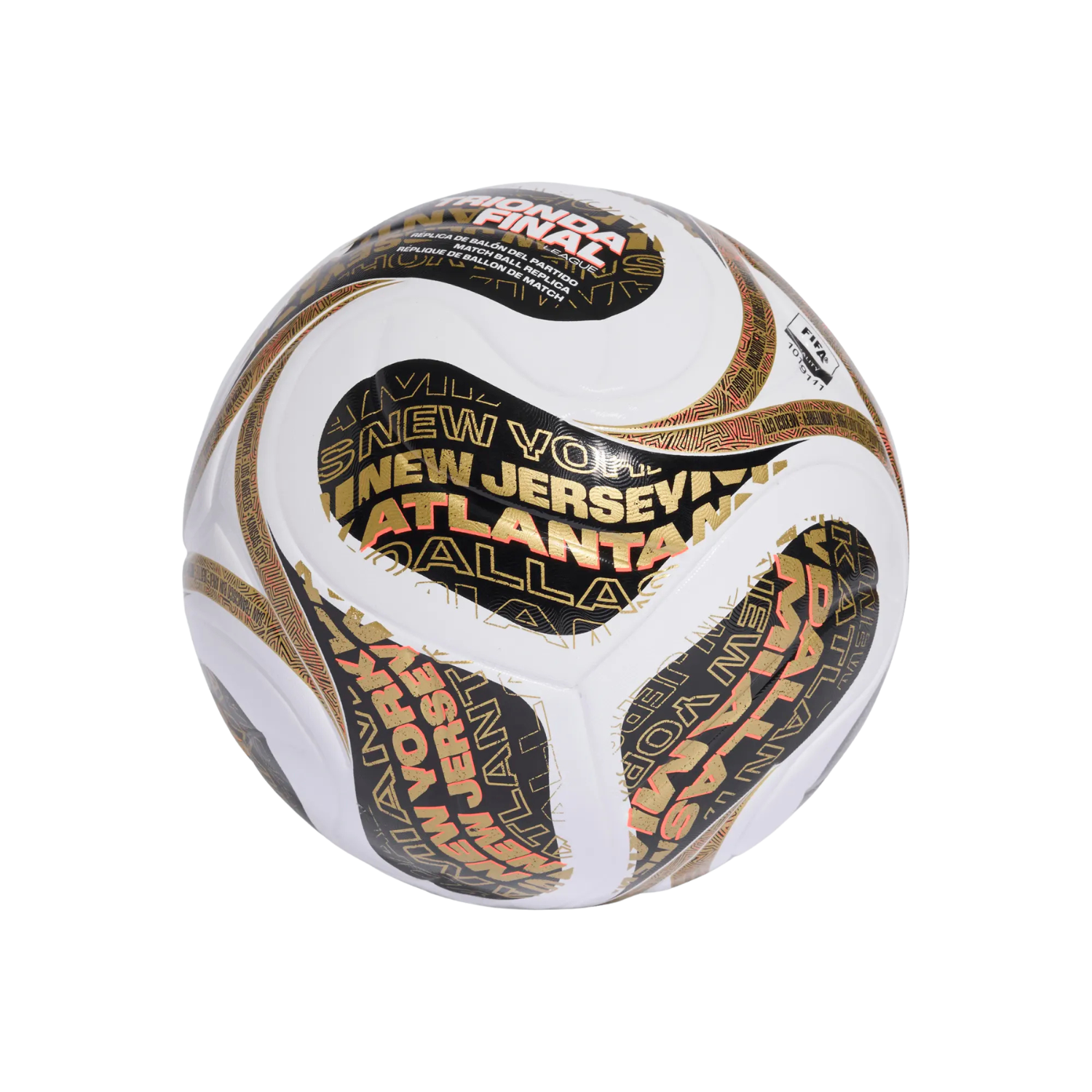 Adidas Trionda World Cup Finals League Football - White/Black/Gold