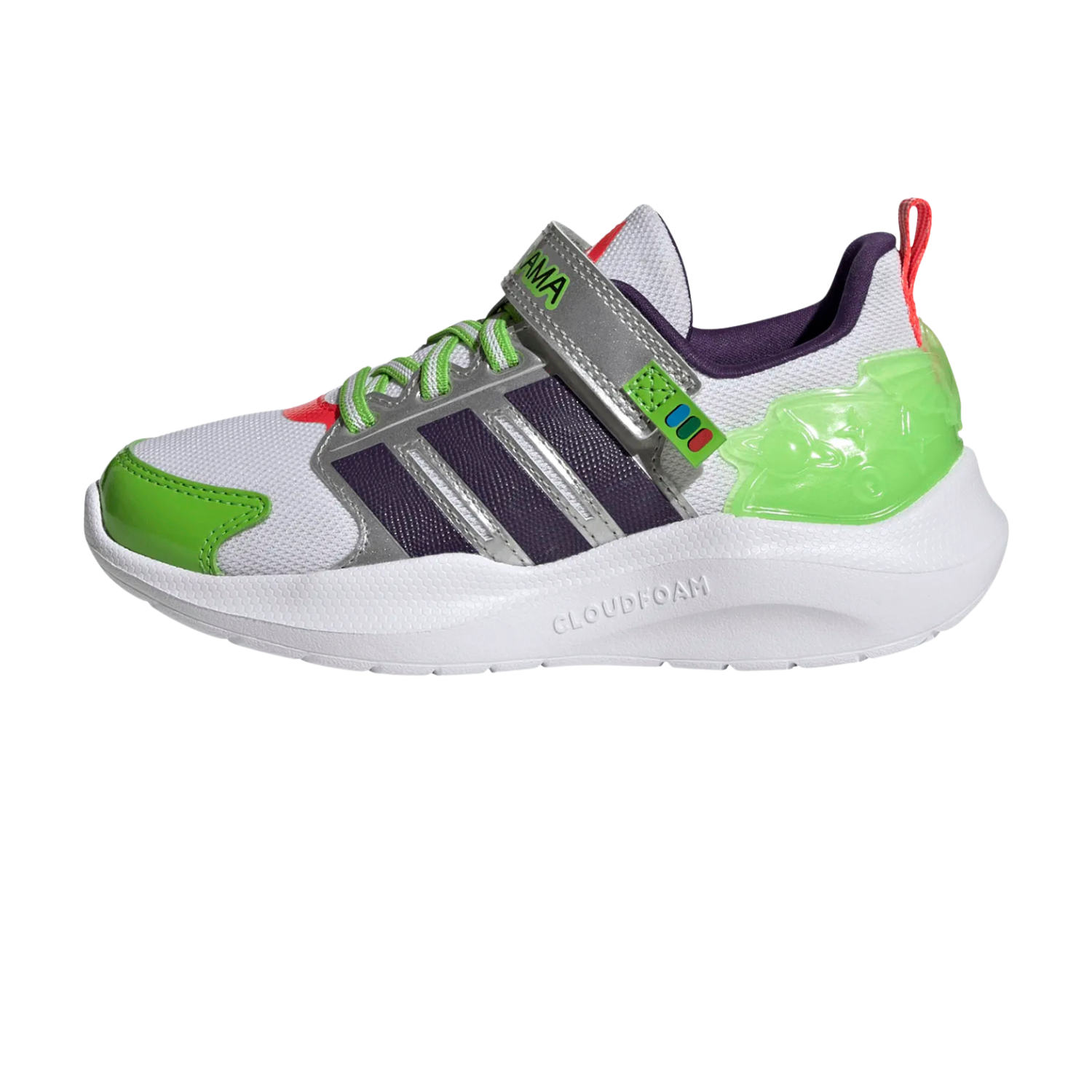 Adidas Pixar Toy Story Lightorama Running Shoe Kids - White/Violet/Red