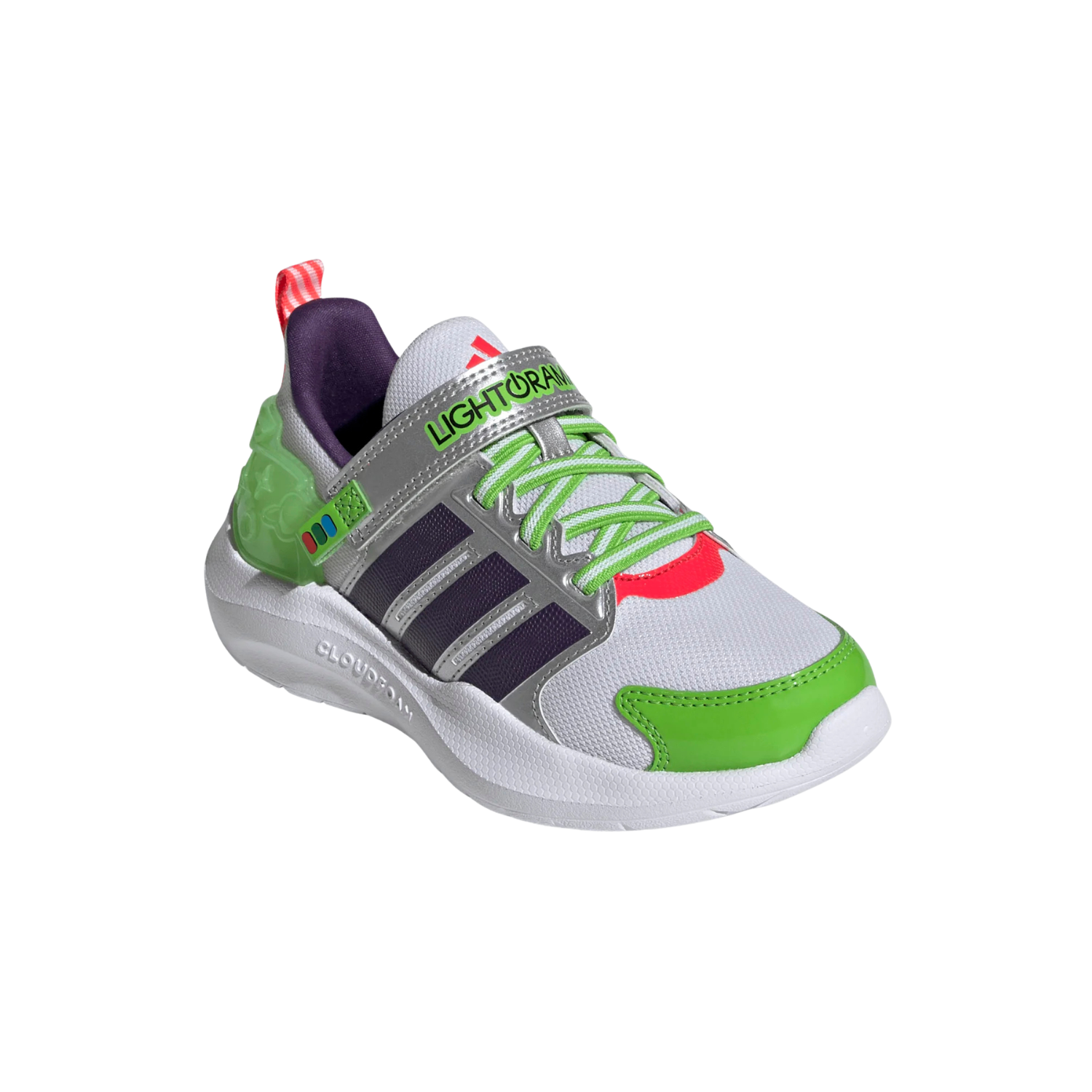 Adidas Pixar Toy Story Lightorama Running Shoe Kids - White/Violet/Red
