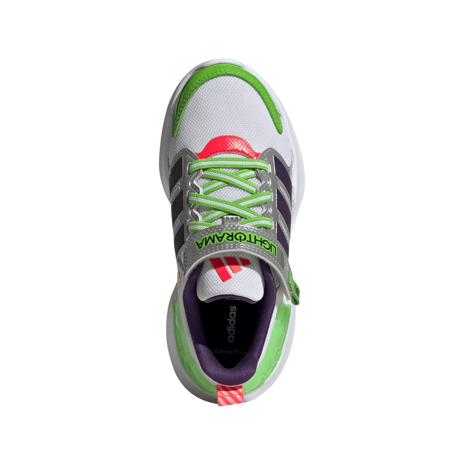 Adidas Pixar Toy Story Lightorama Running Shoe Kids - White/Violet/Red