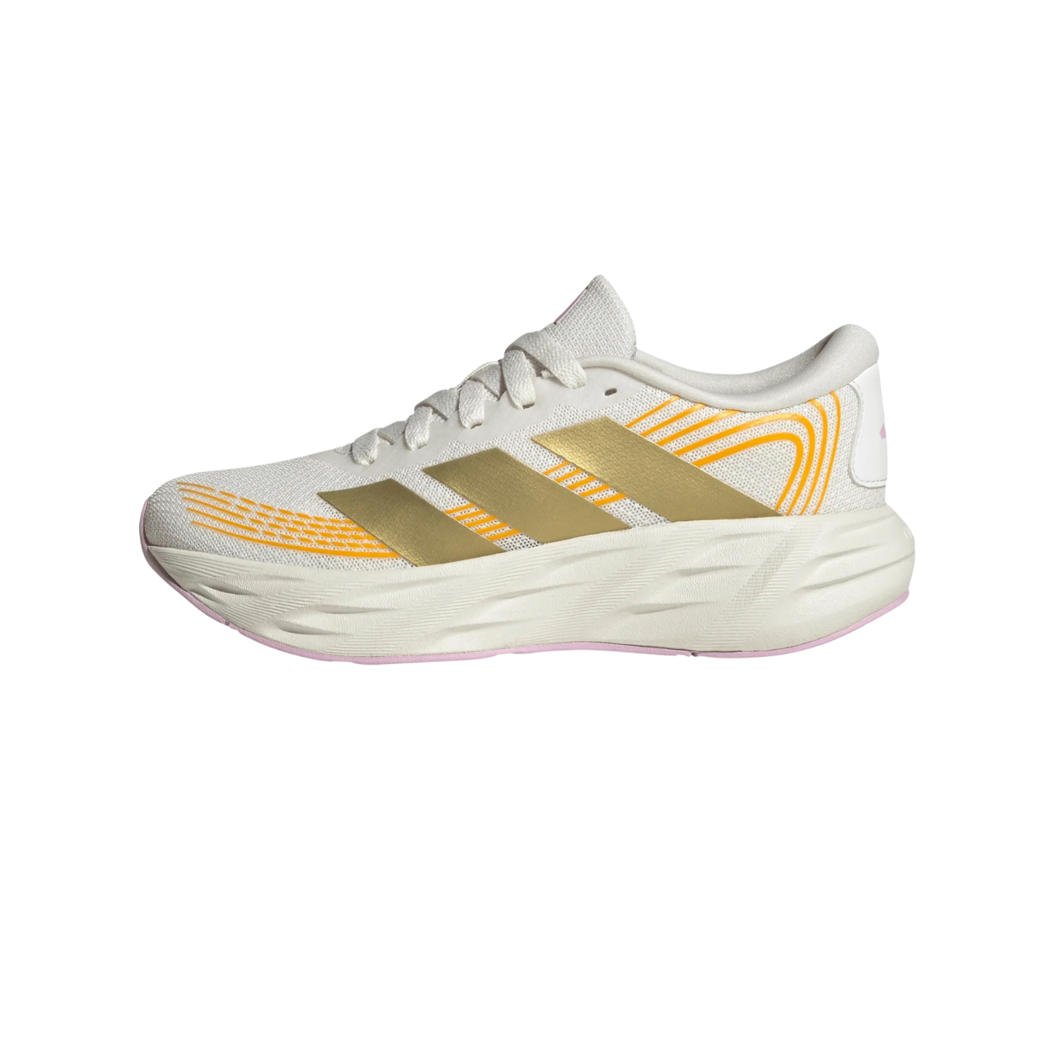 Adidas Galaxy 8 Running Shoe Junior - White/Gold/Lilac