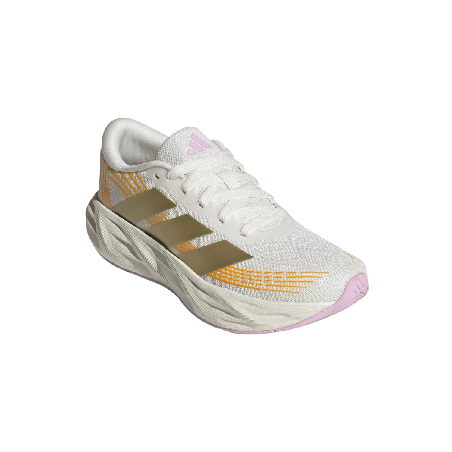 Adidas Galaxy 8 Running Shoe Junior - White/Gold/Lilac
