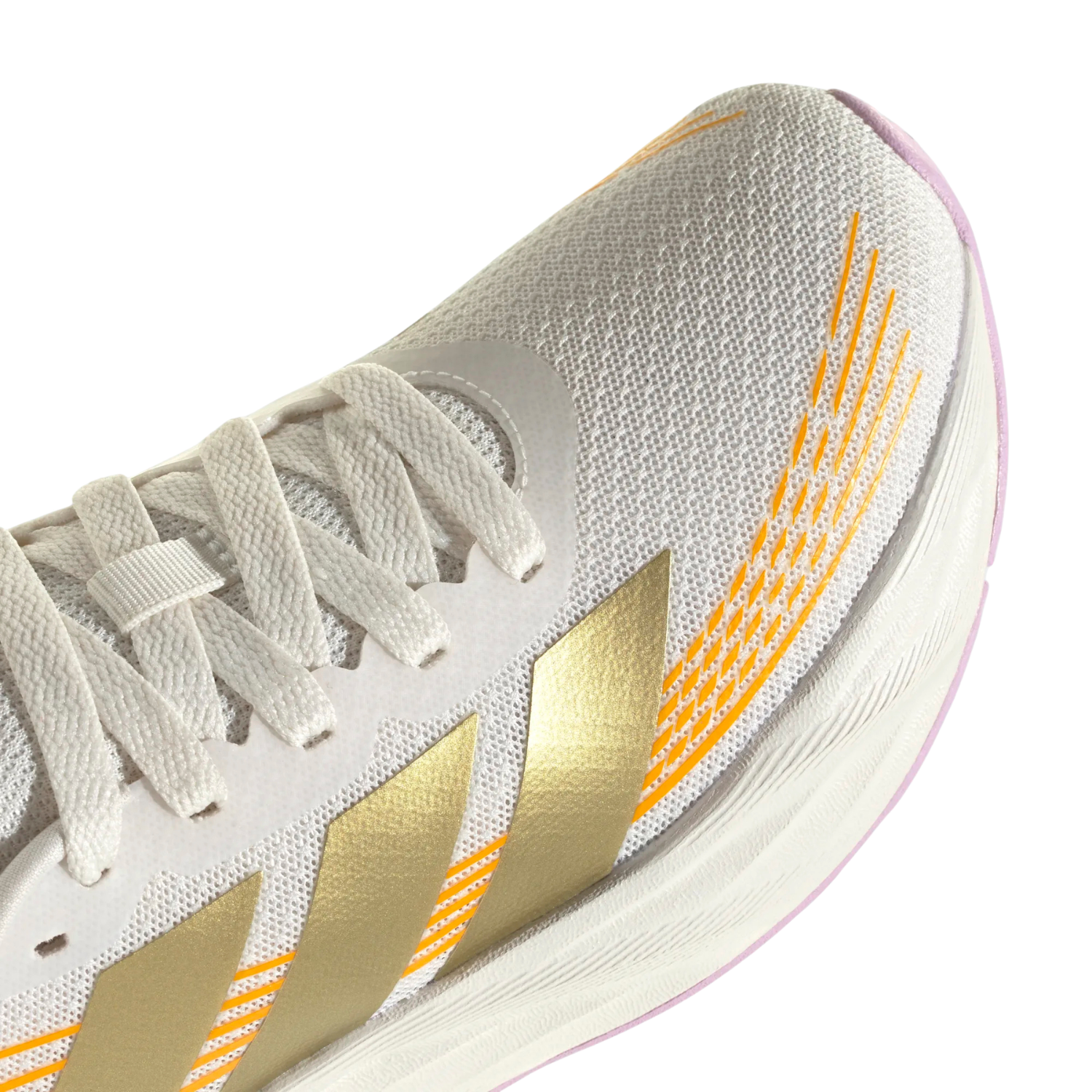 Adidas Galaxy 8 Running Shoe Junior - White/Gold/Lilac