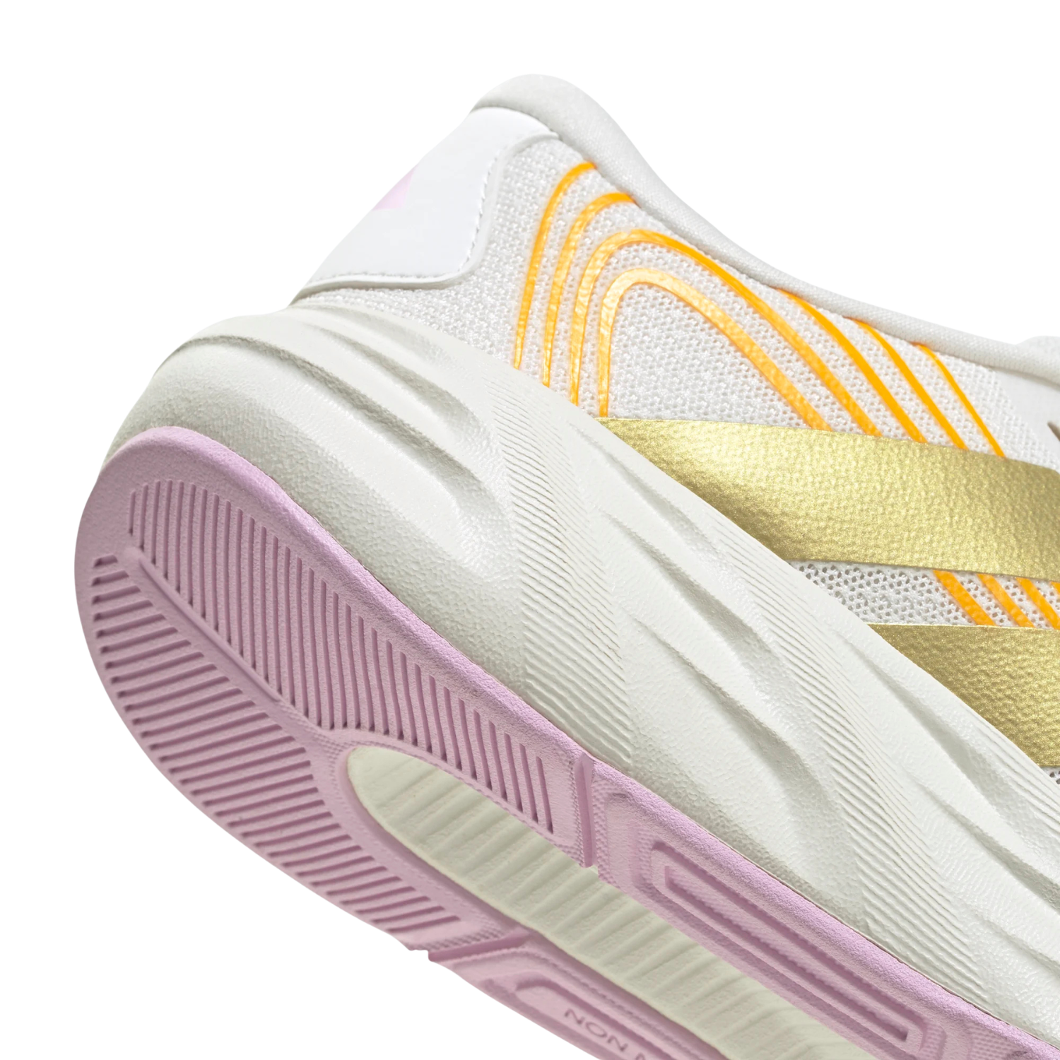 Adidas Galaxy 8 Running Shoe Junior - White/Gold/Lilac