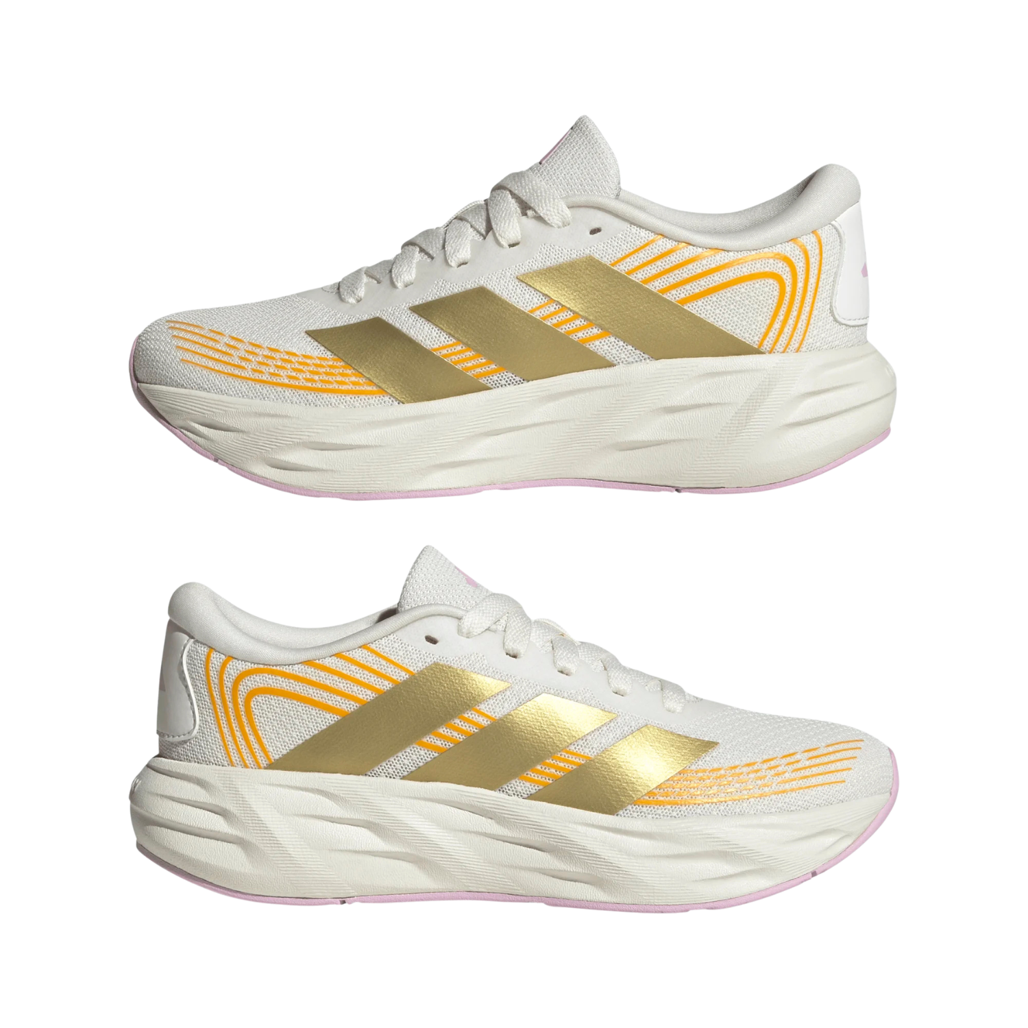 Adidas Galaxy 8 Running Shoe Junior - White/Gold/Lilac