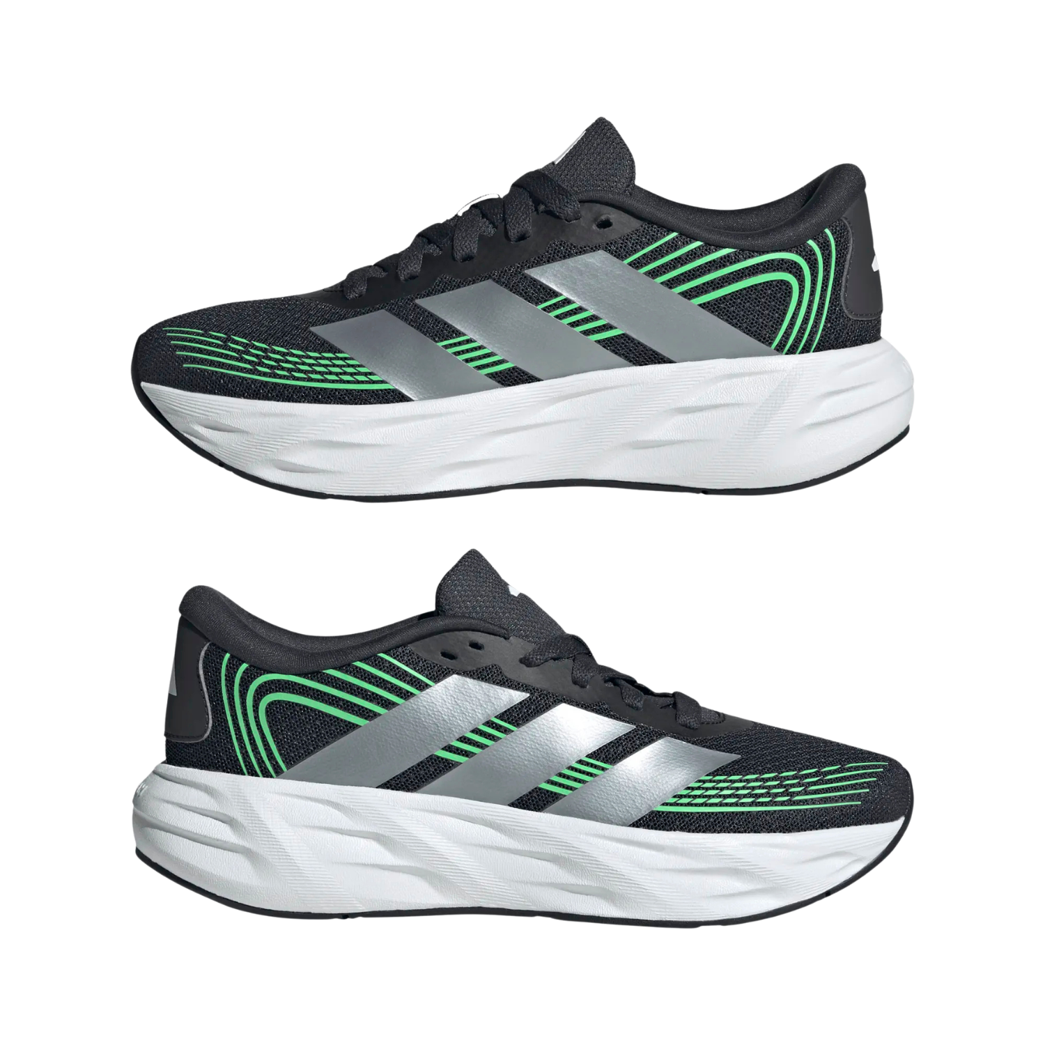 Adidas Galaxy 8 Running Shoe Junior - Grey/Green