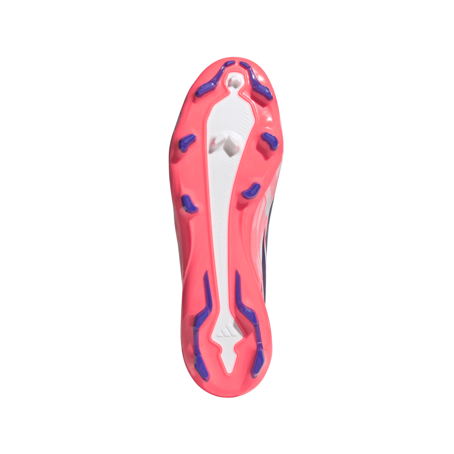 Adidas F50 Hyperfast League Mid FG Football Boots Unisex - White/Purple/Pink