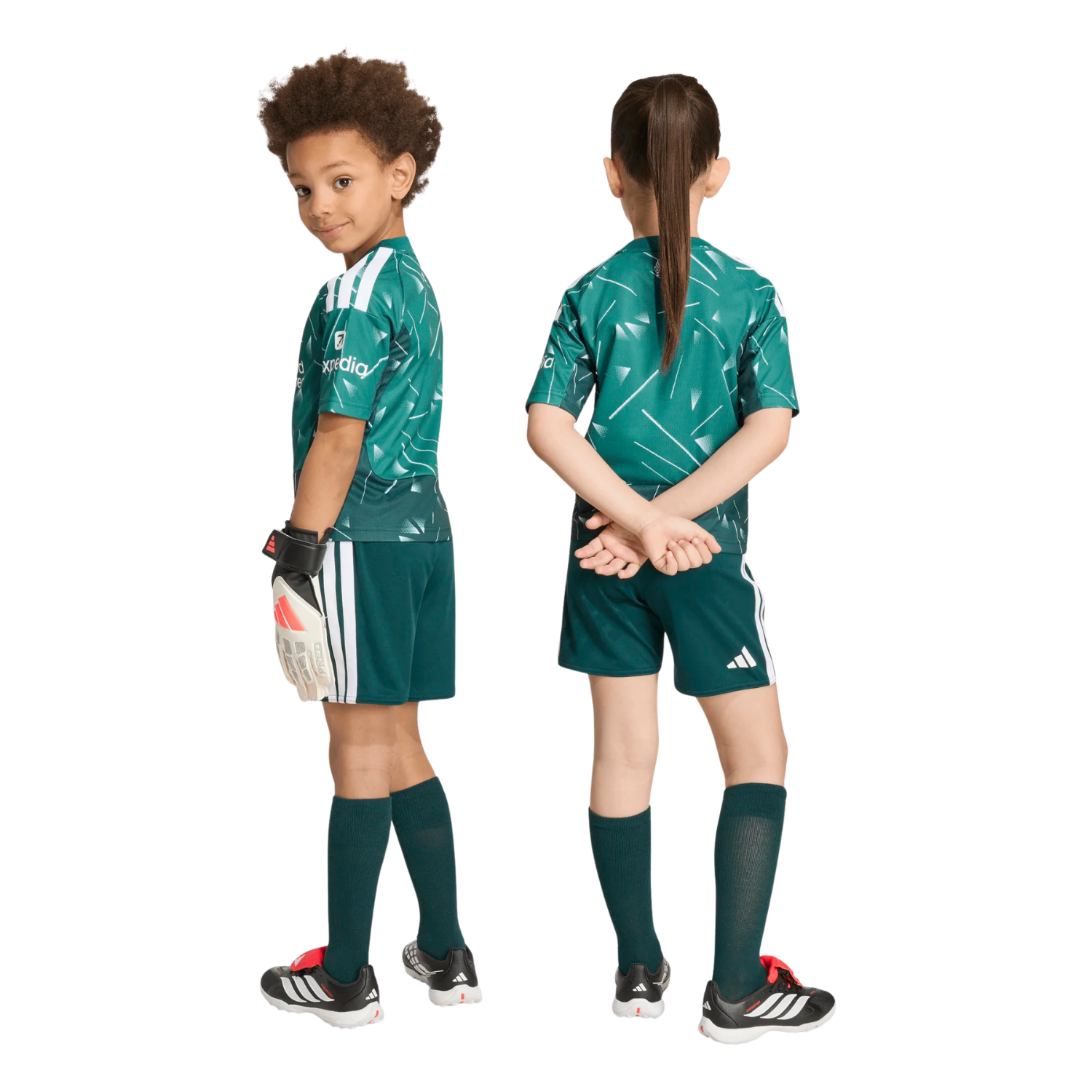 Adidas Liverpool F.C. 26/27 Goalkeeper Kids Set - Green