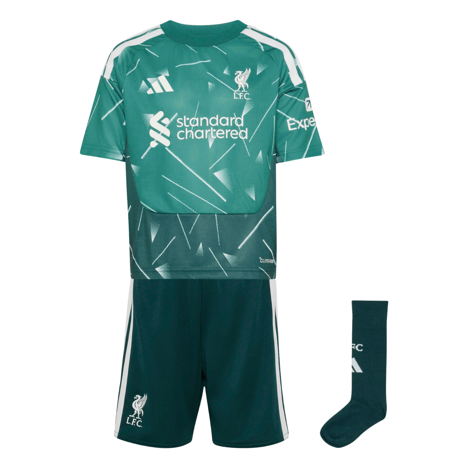 Adidas Liverpool F.C. 26/27 Goalkeeper Kids Set - Green