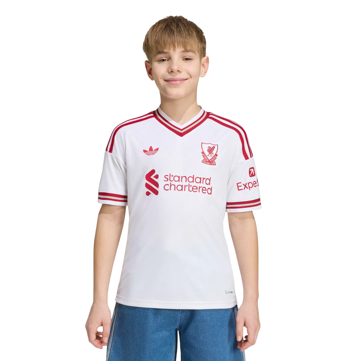 Adidas Liverpool F.C. 26/27 Away Jersey Kids - White