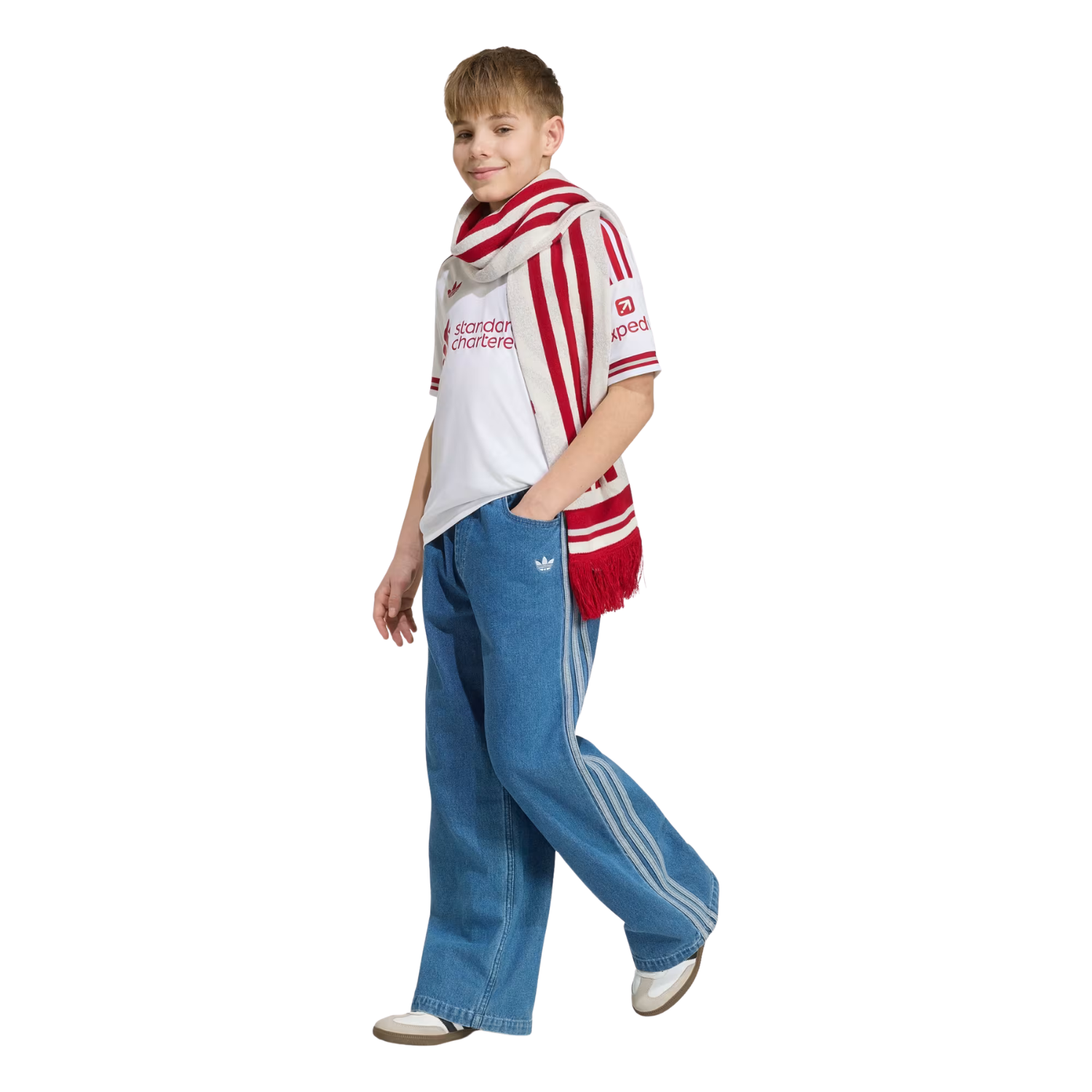Adidas Liverpool F.C. 26/27 Away Jersey Kids - White