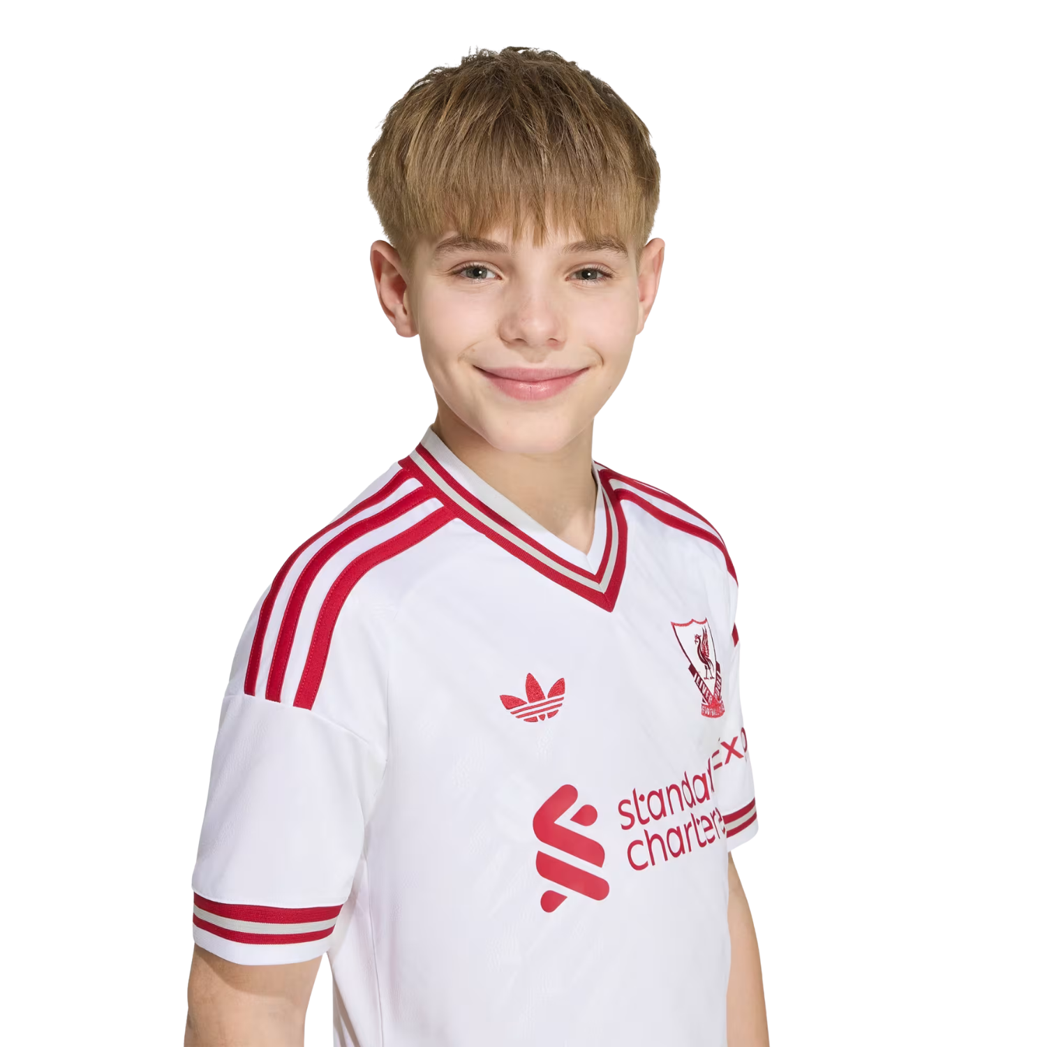 Adidas Liverpool F.C. 26/27 Away Jersey Kids - White