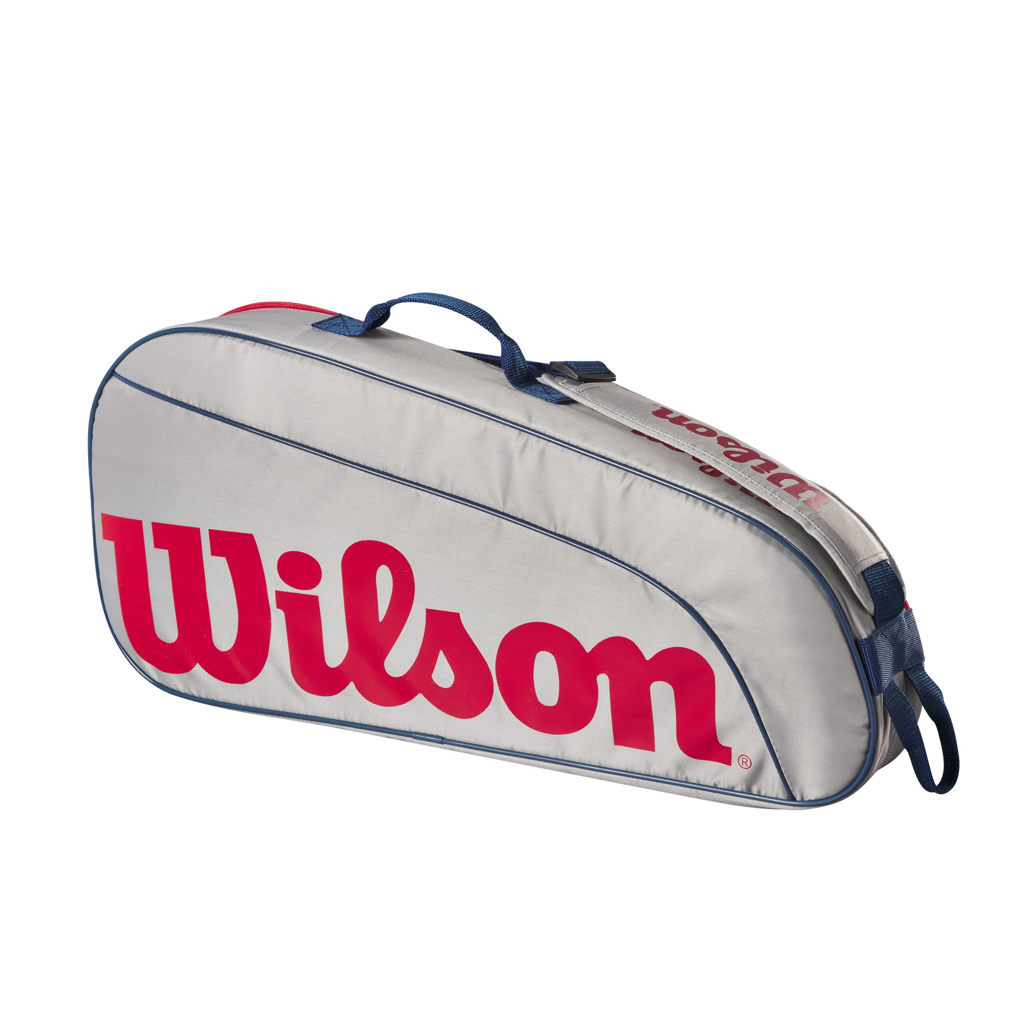 Wilson Junior 3 Pack Racket Bag - Grey/Red