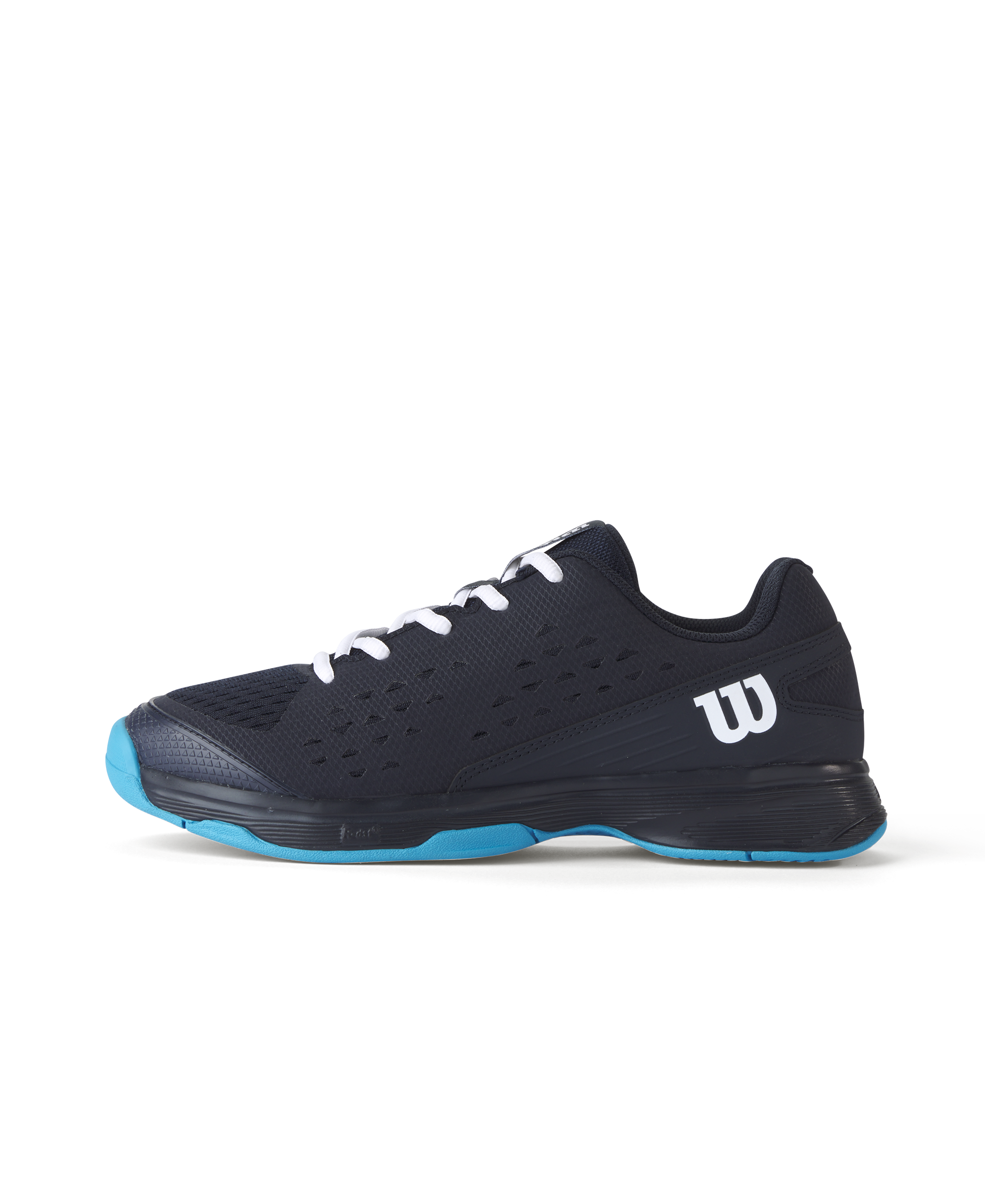 Wilson Rush Pro L Tennis Shoes Junior - Black/ Blue