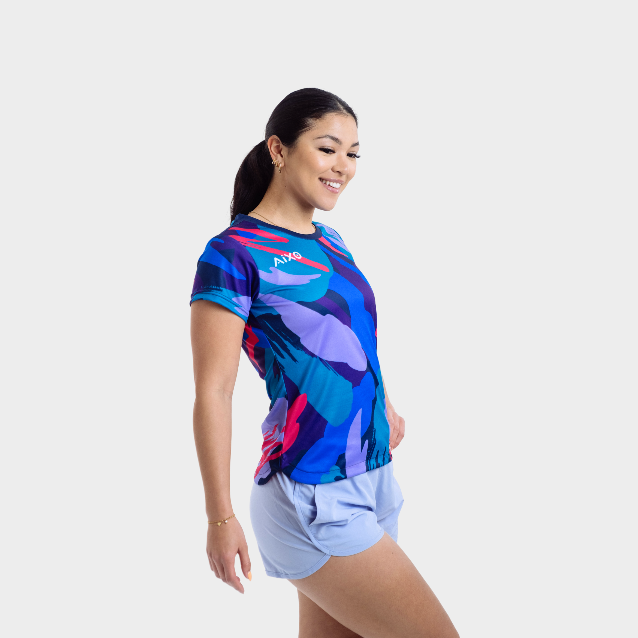 Aixo Abstract T-Shirt Womens (Multicolour)