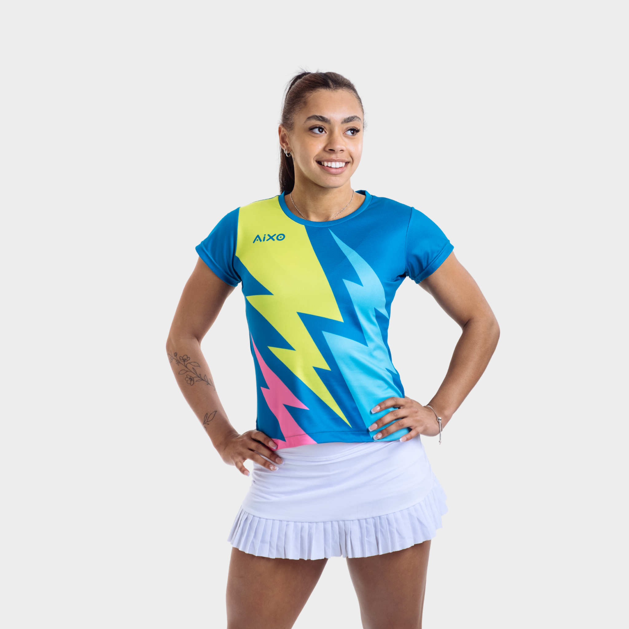 Aixo Bolt T-Shirt Womens (Teal)