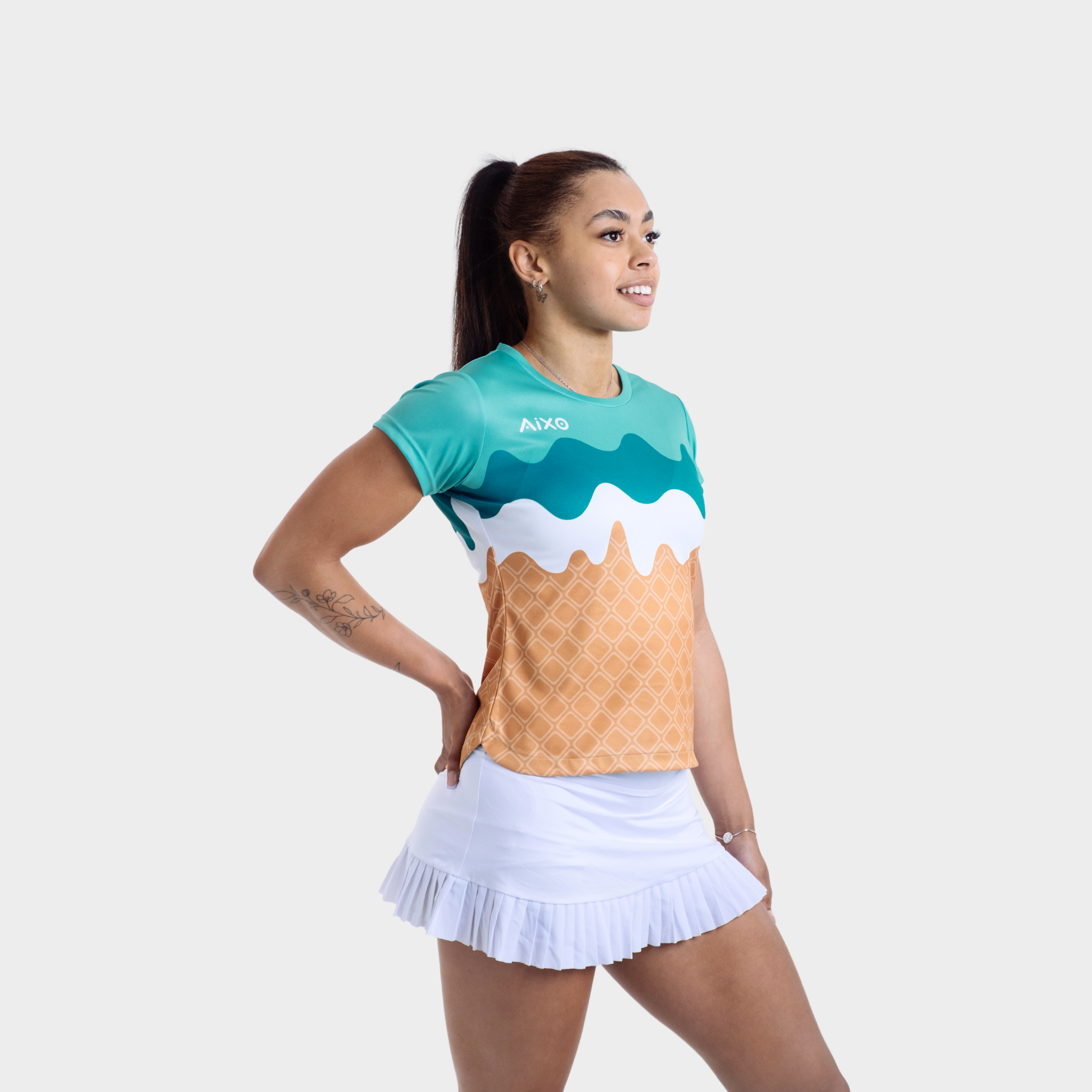 Aixo Sundae Womens T Shirt Mint Delight