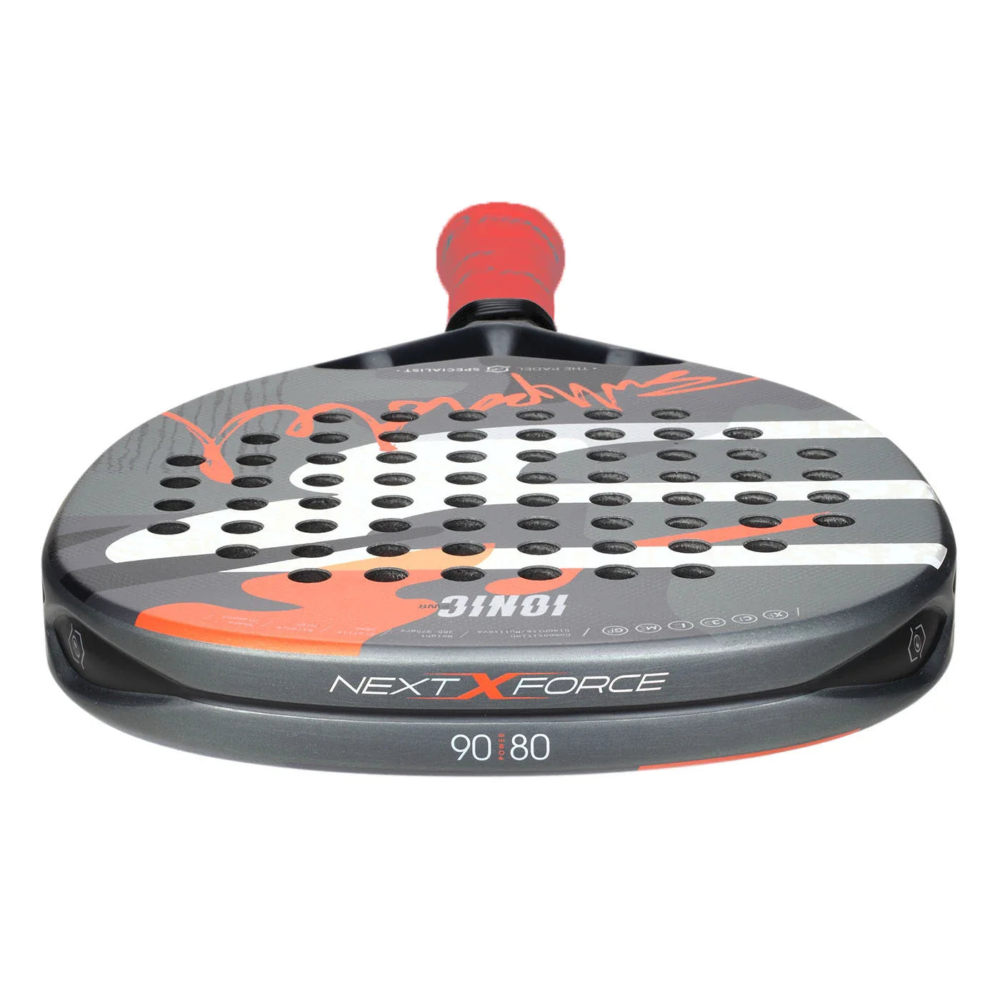 BullPadel Ionic Power Padel Racket - Grey/Orange