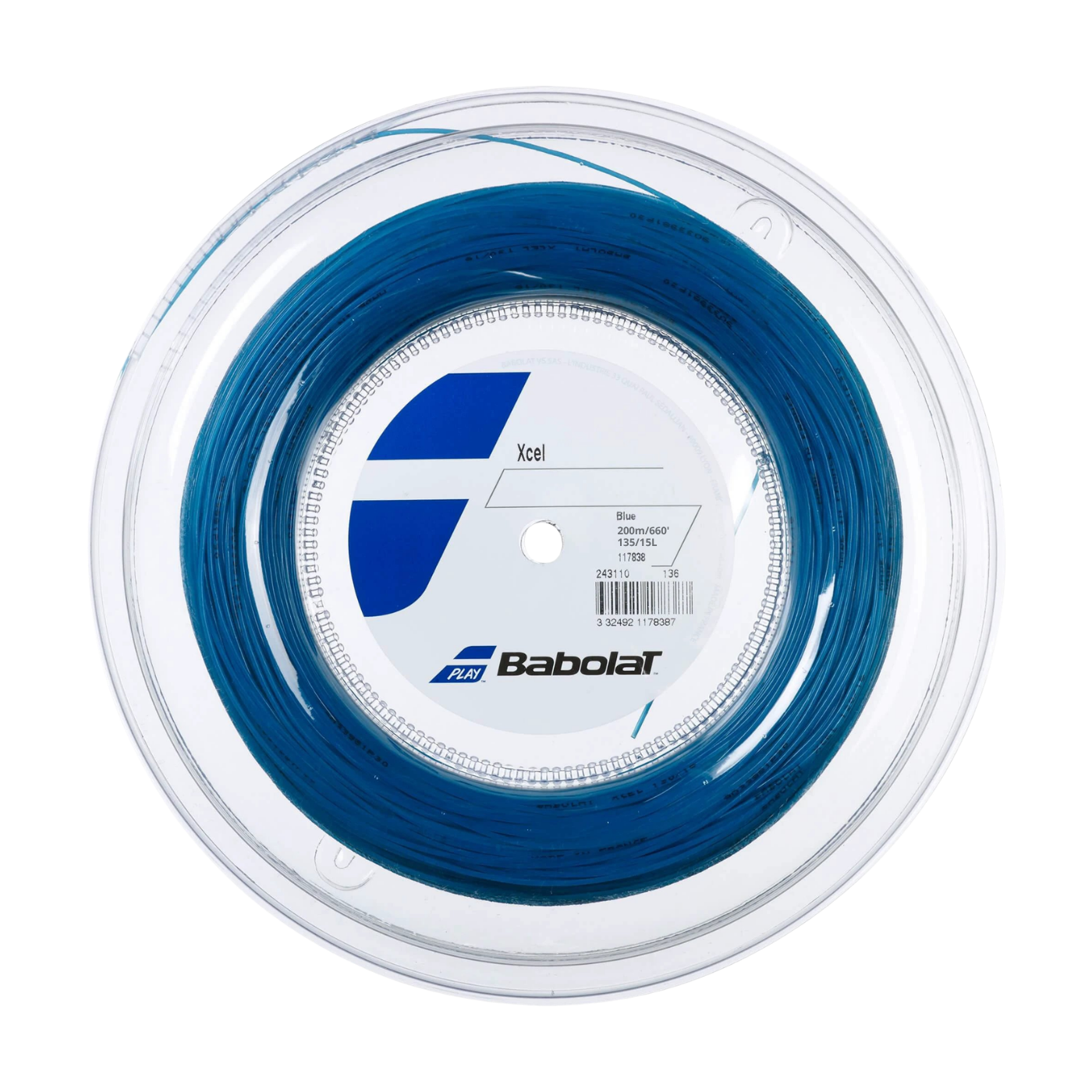 Babolat Xcel 1.35mm Tennis String Reel (200m) 200m Reel BLUE String (Reel) Babolat