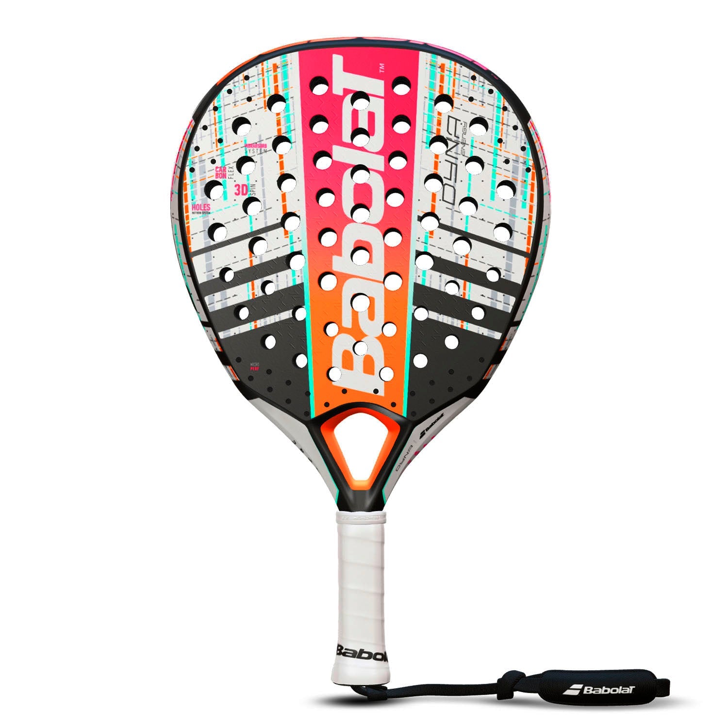 Babolat DYNA ENERGY Padel Racket - White/Orange