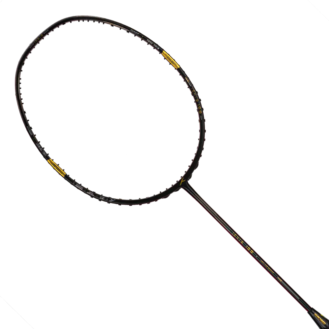 Hundred Ioniq 100 3U Badminton Racket - Black/Red
