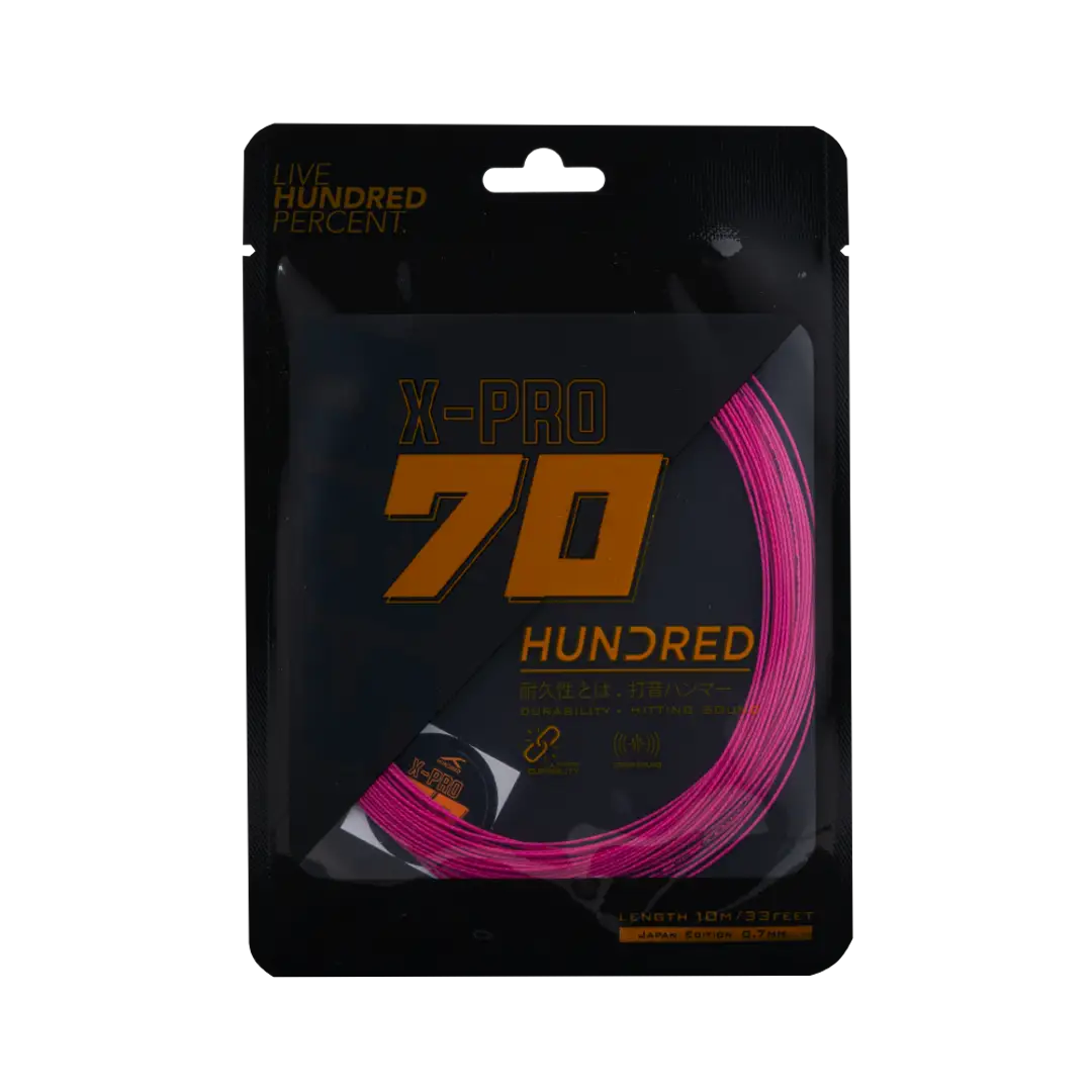Hundred 70 X Pro Badminton String Set - Pink