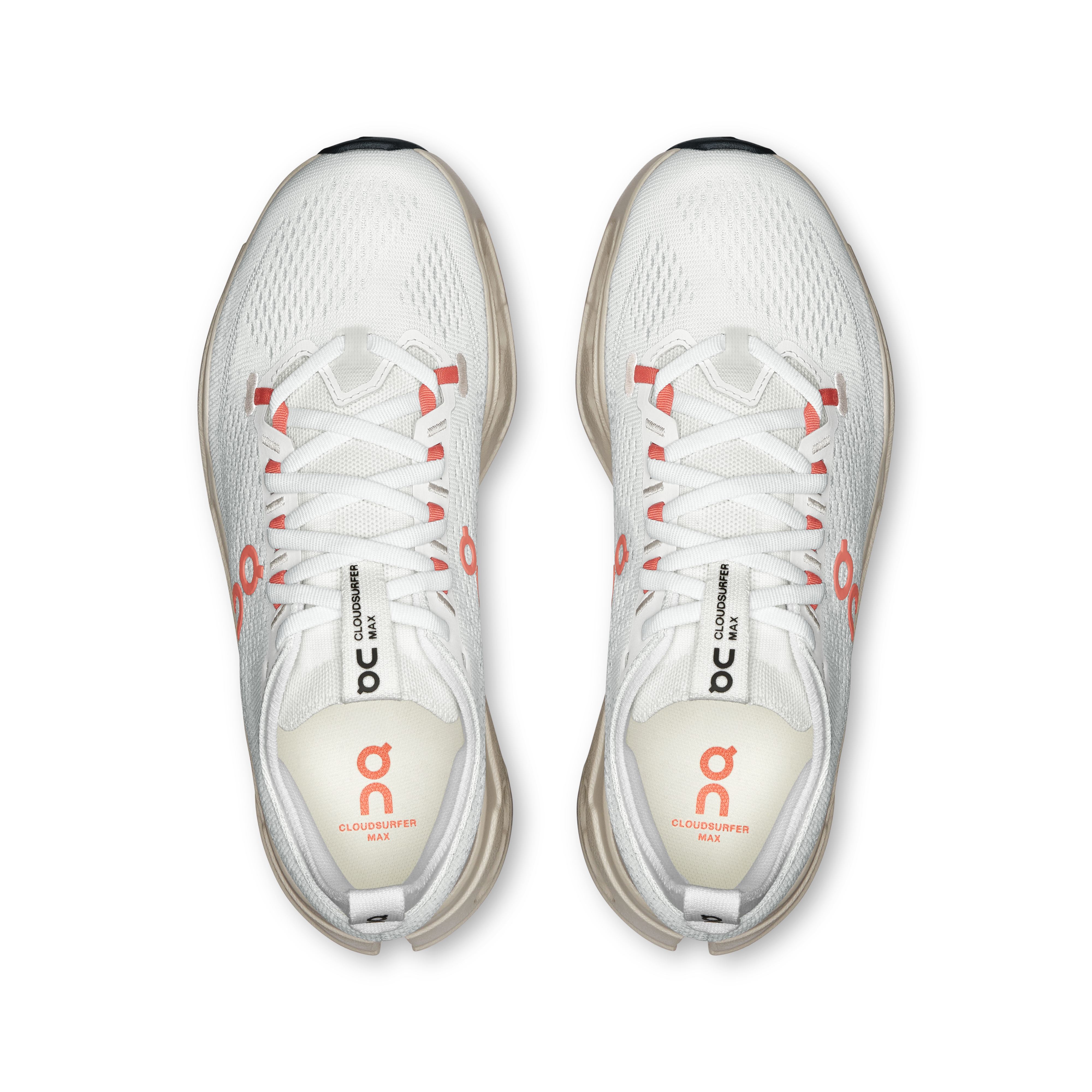 On Running Cloudsurfer Max Running Shoe Men - Ivory/Salmon