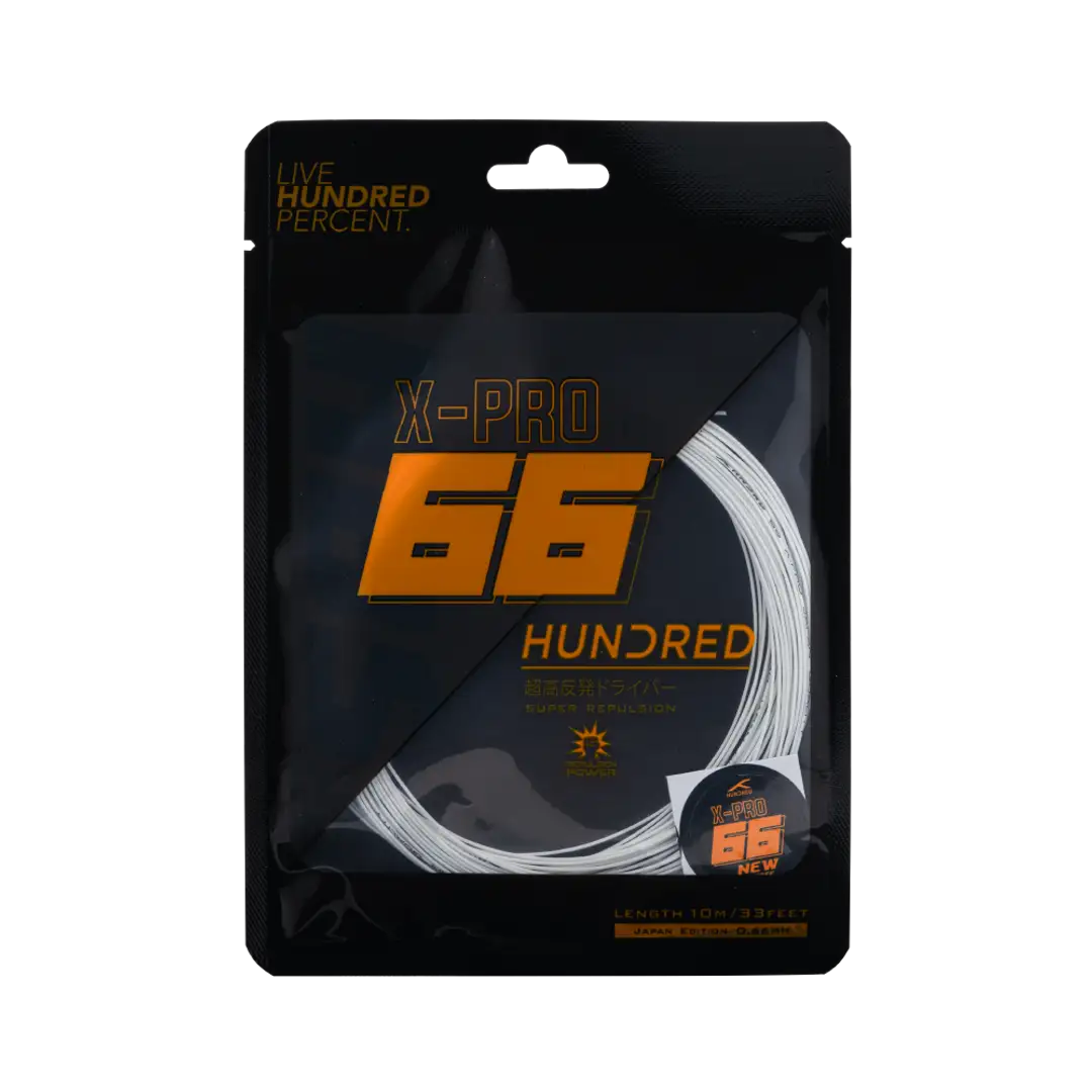 Hundred 66 X Pro Badminton String Set - White