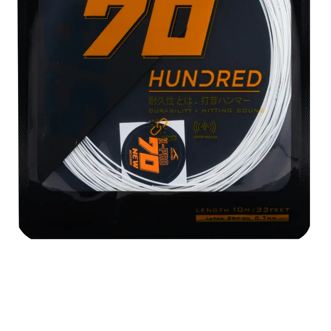 Hundred 70 X Pro Badminton String HBAA-3M016-1 String (Packs) Hundred